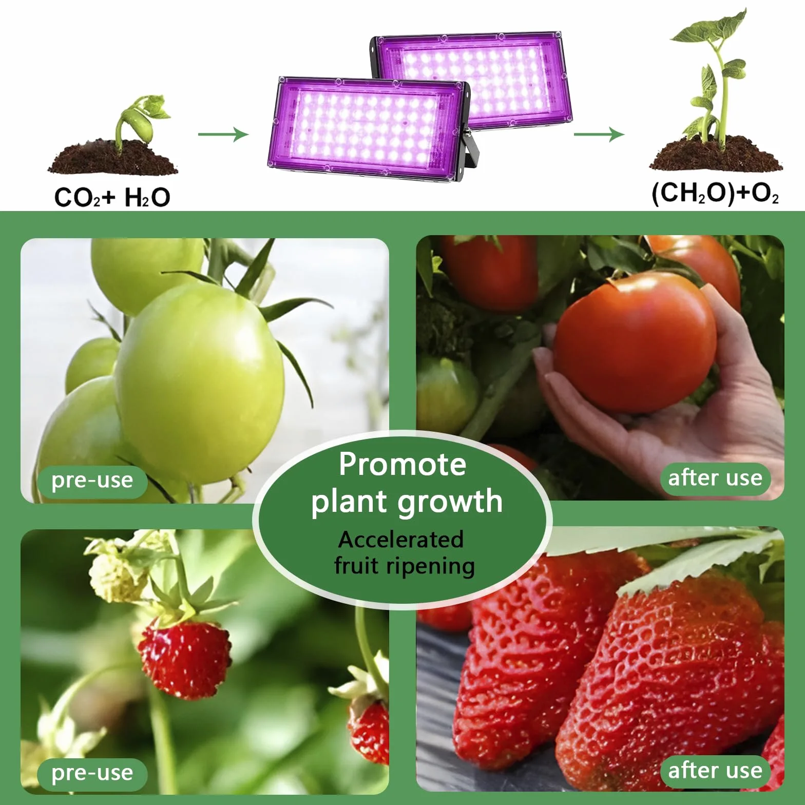 Lamparas de cultivo LED regulable Grow light Focos LED Cultivo interior para plantas