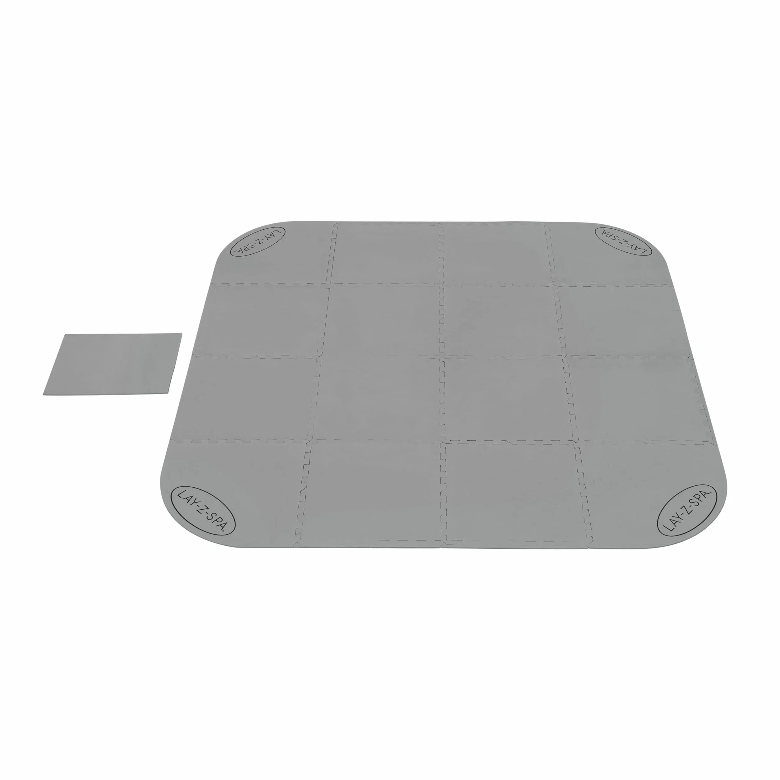 BESTWAY Protector de Suelo y Patio para Jacuzzi Lay-Z-SPA 196x196 cm Gris