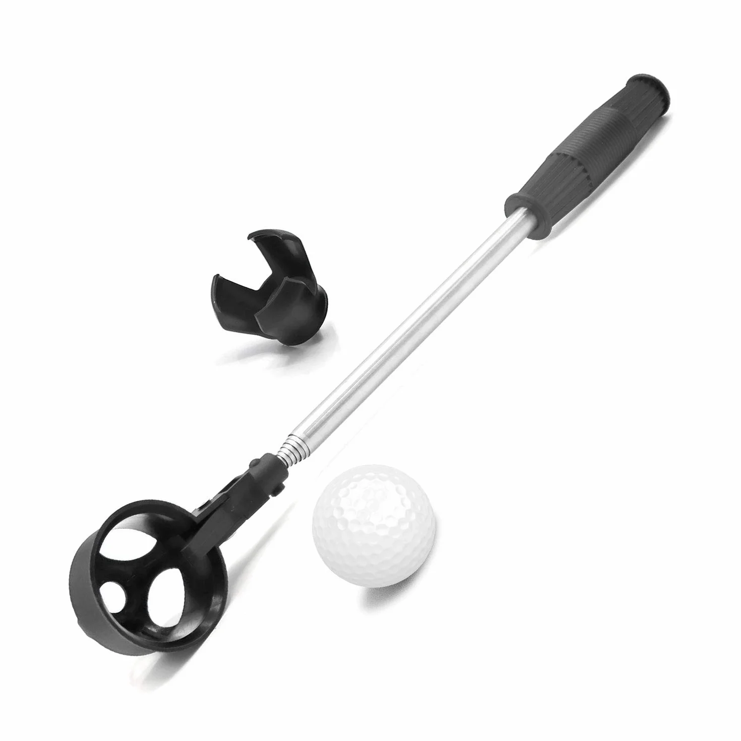 Golf Ball Retriever Telescópico de Acero Inoxidable 1.83m 2.7m Herramienta Grabber