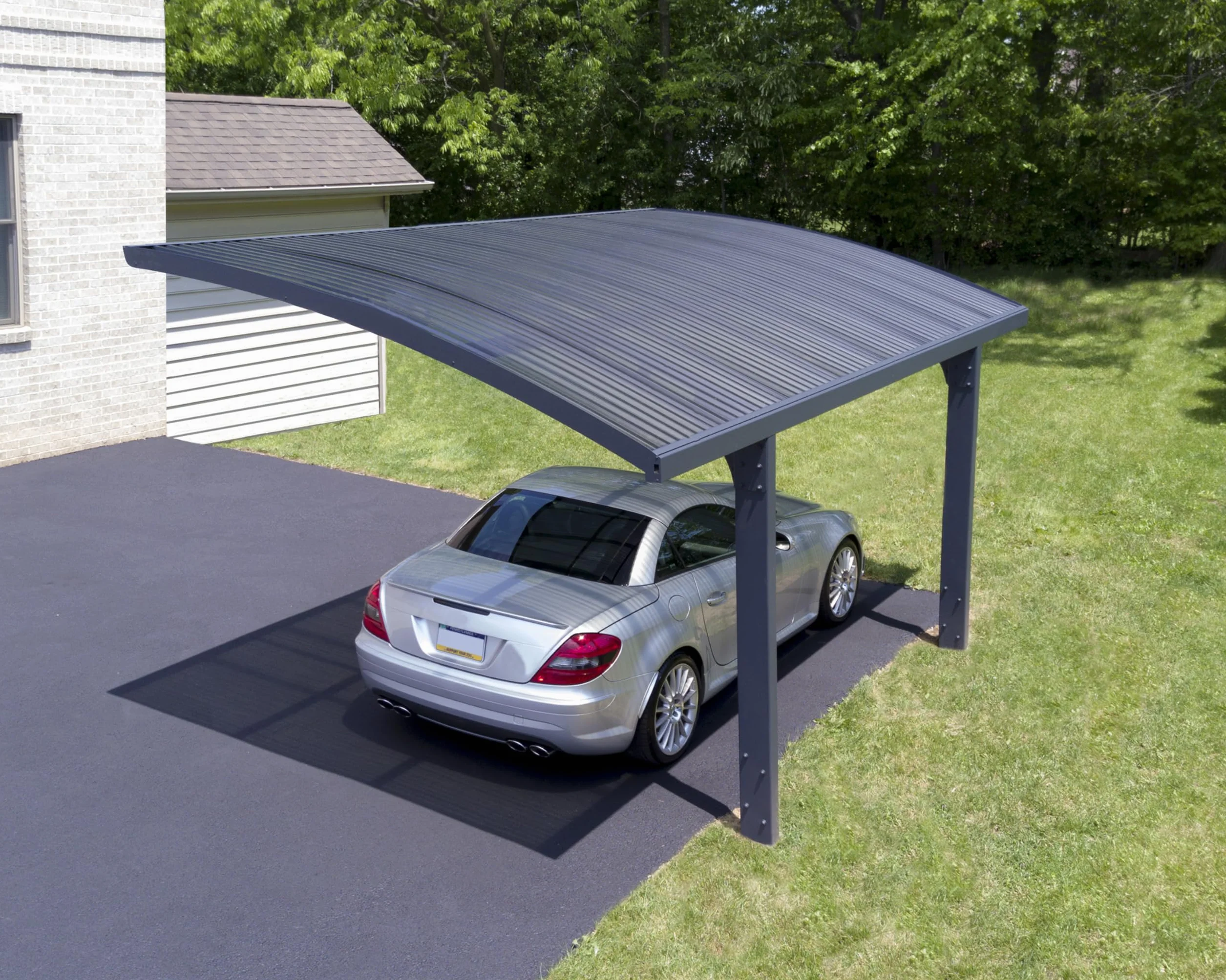 Canopia by Palram Carport Arizona 5000 en policarbonato, Aluminio Robusto e Inoxidable Que Protege el Coche de la luz Solar
