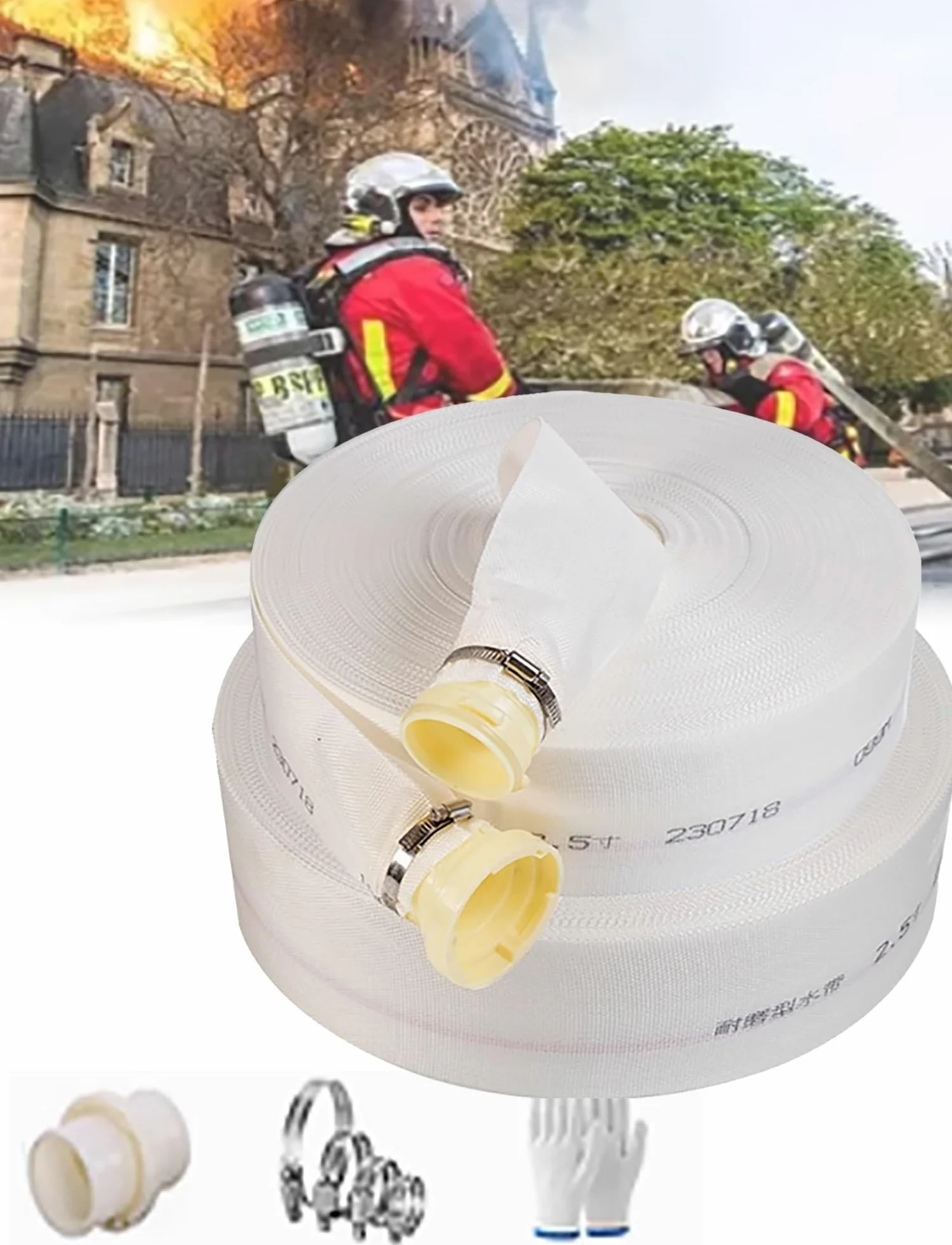 Layflat - Manguera de descarga para transferencia de agua, bomba de sumidero, retrolavado de piscina, tubo de PVC flexible, 10-100 m