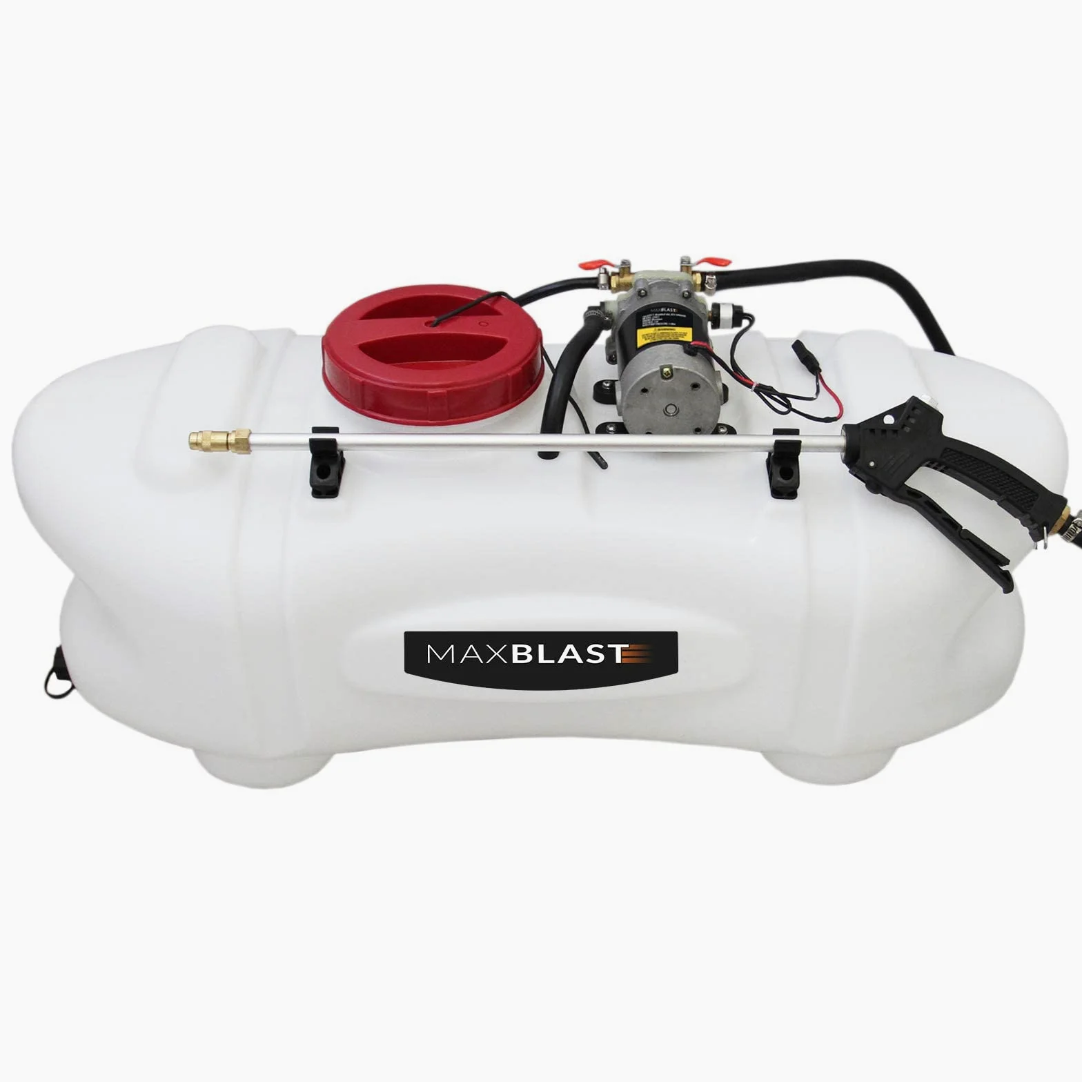 Pulverizador ATV Remolque 12V Tanque 60L Presión 12 Bar Granja Agrícola Tanque Jardín Esparcidor Pesticida Herbicida Fertilizante Abono Líquido Desinfectante Rociador Malas Hierbas + Fijaciones