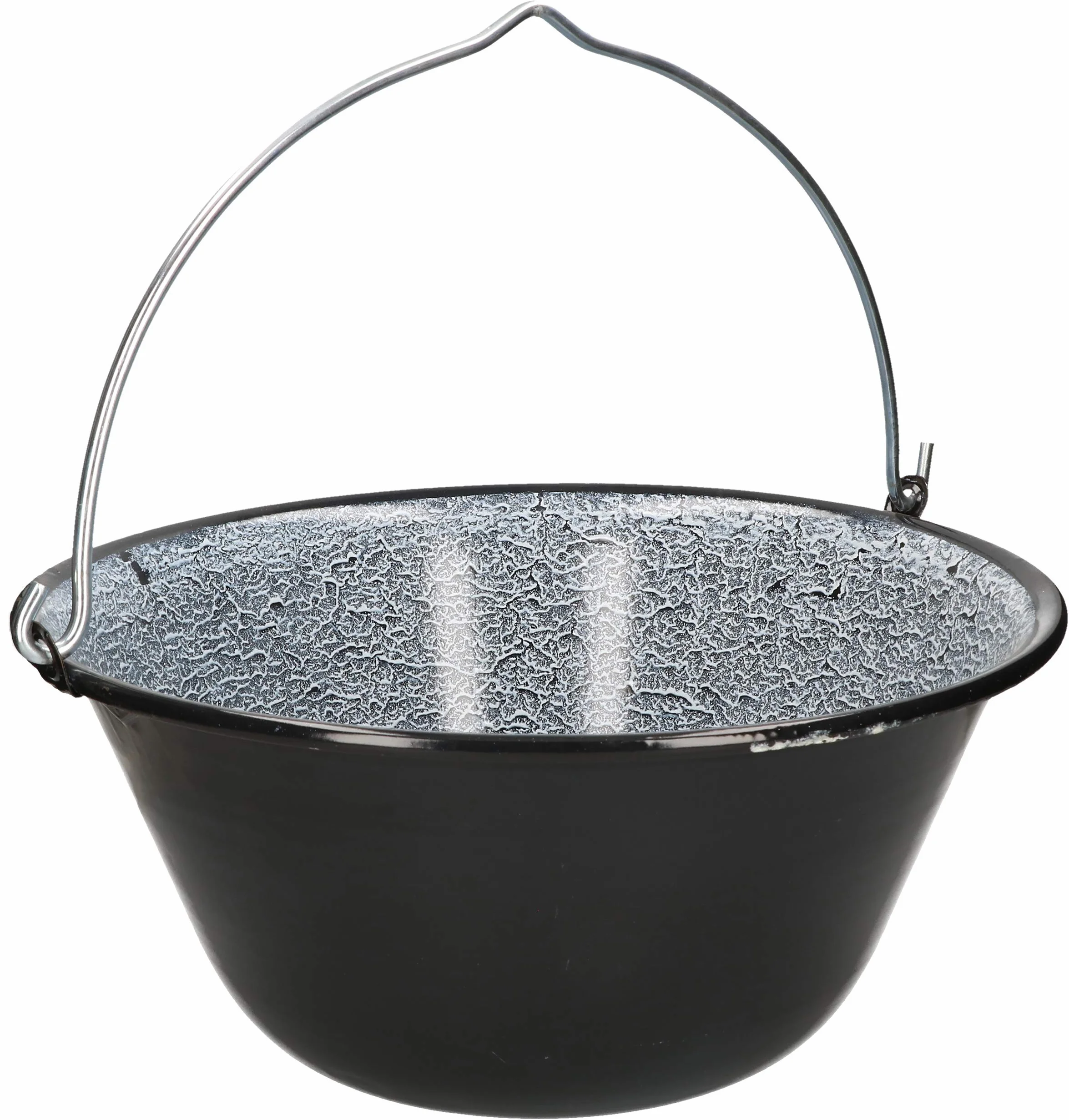 KOTARBAU® Hervidor húngaro para gulash (esmaltado, 25 L, para colgar en la estructura de trípode)