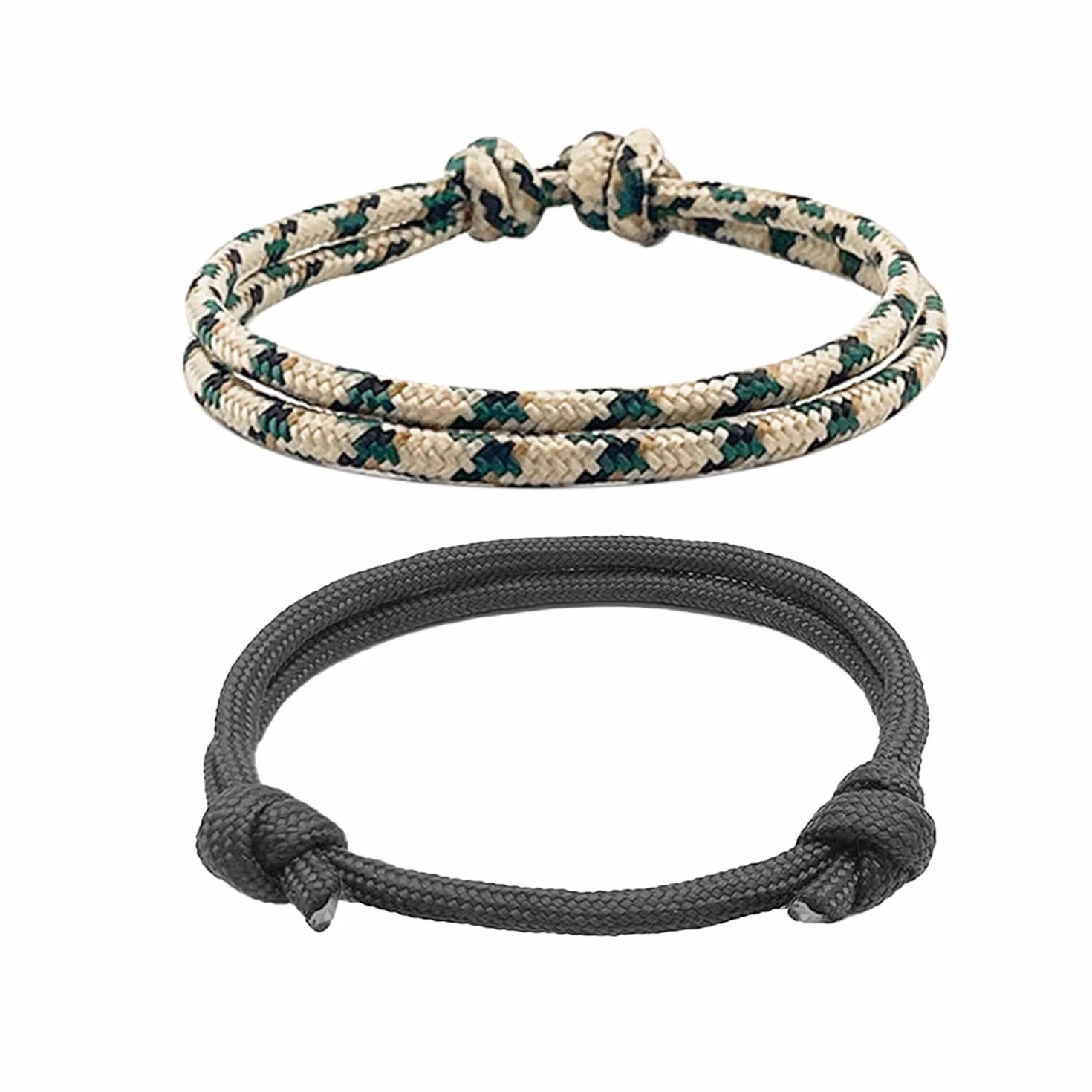 Pulsera de Paracord Ajustable Multifunción Nailon para Camping Montañismo