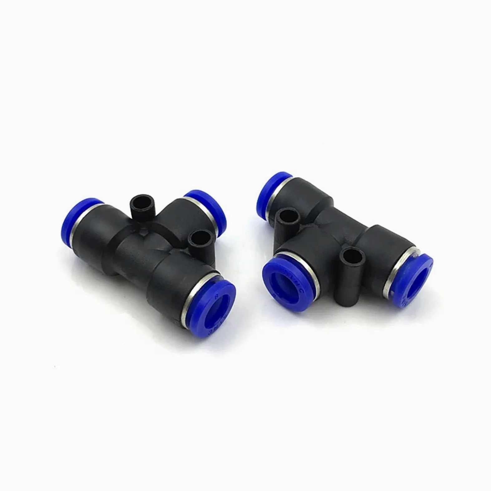 100 piezas de 50 piezas de accesorios neumáticos de polietileno tipo T de 3 vías para tubo en T de 4 mm, 6 mm, 8 mm, 10 mm, conector rápido deslizante (14 mm, 50 unidades)