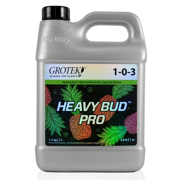 Grotek Fertilizante Heavy Bud Pro - Nutriente de Floración (4L)