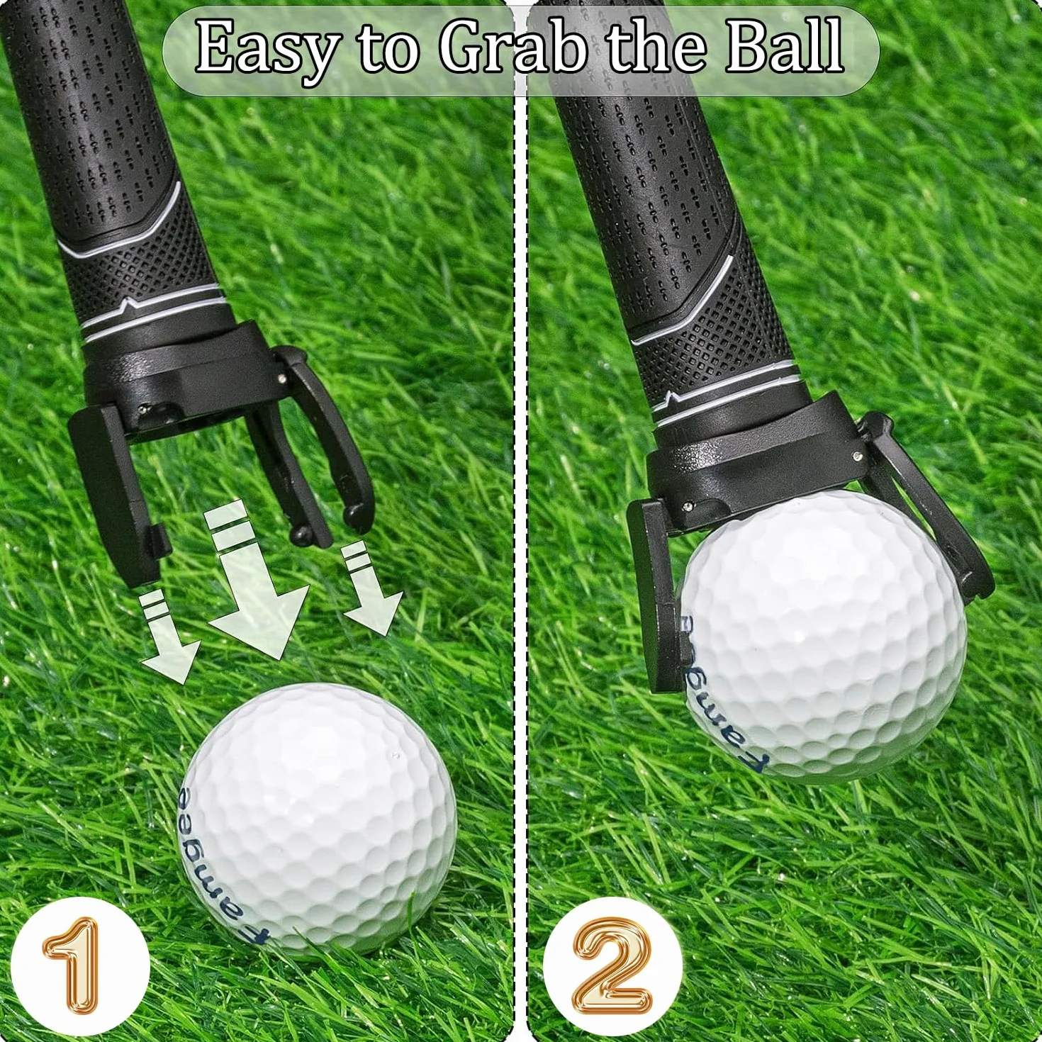 Recuperador de Bolas de Golf 5 Piezas, Recolectores de Plástico con Ventosa