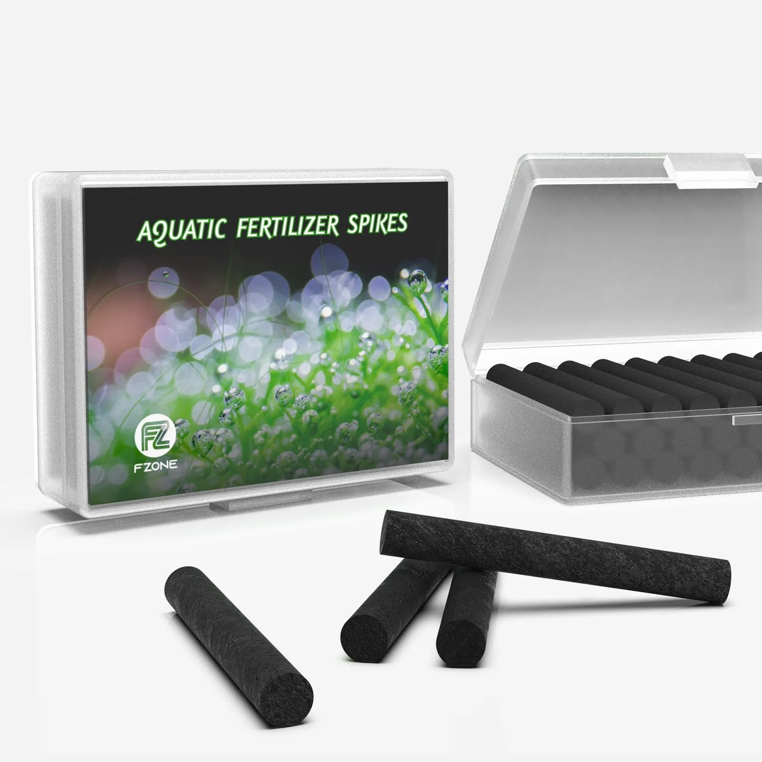 FZONE Fertilizante para acuarios NPK de alta concentración, abono verde simple para acuarios de agua dulce y crecimiento de raíces (25 picos por caja)