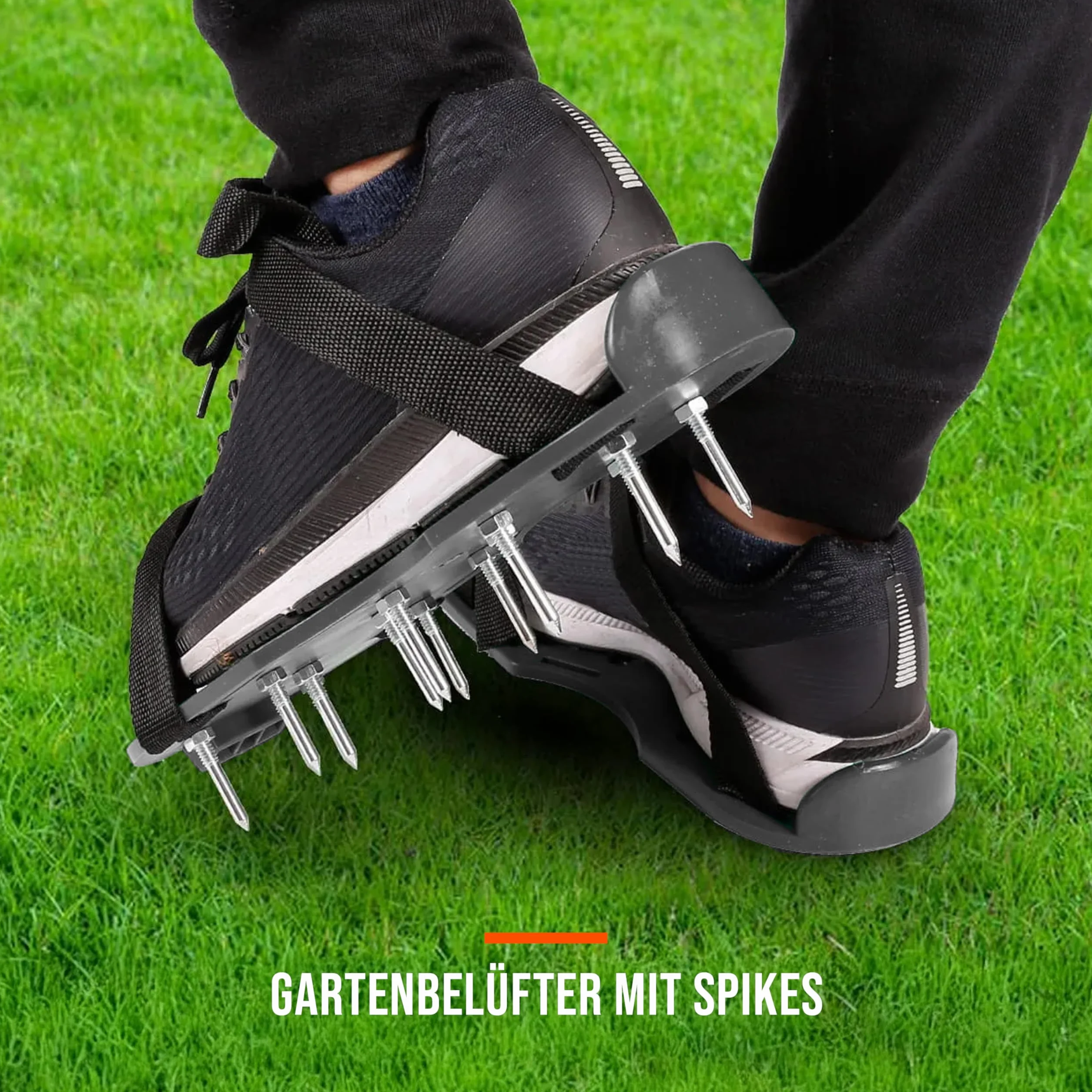 Zapatos aireadores de césped con púas – Zapatos de aireación del suelo para jardín – Sandalias Aerator ajustables para el cuidado del césped y la ventilación