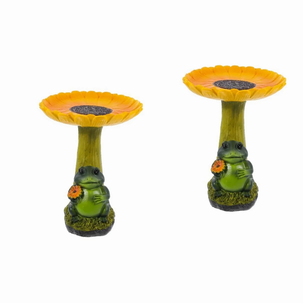 BESPORTBLE 2 Piezas Bebedero Decorativo para Pájaros Comederos para Pájaros Alimentador Baño para Pájaros con Alimentación Bebederos para Pájaros Al Aire Colorful Resina