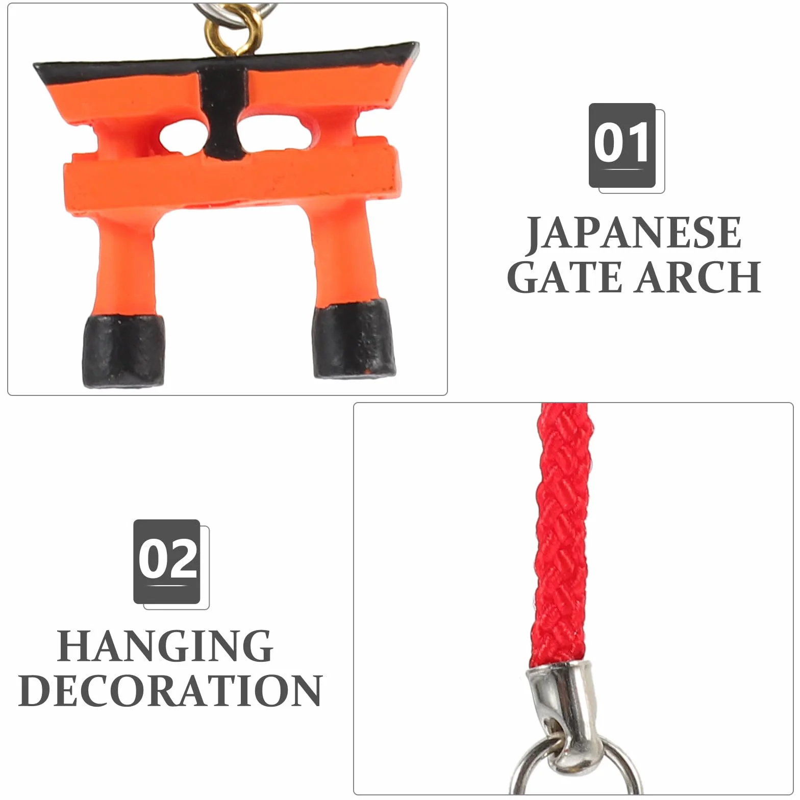 minkissy Mini Puerta Torii Japonesa de Resina para Jardín y Acuario, Decoración Cultural Meticulosamente Elaborada para Paisajes en Miniatura y Microjardines