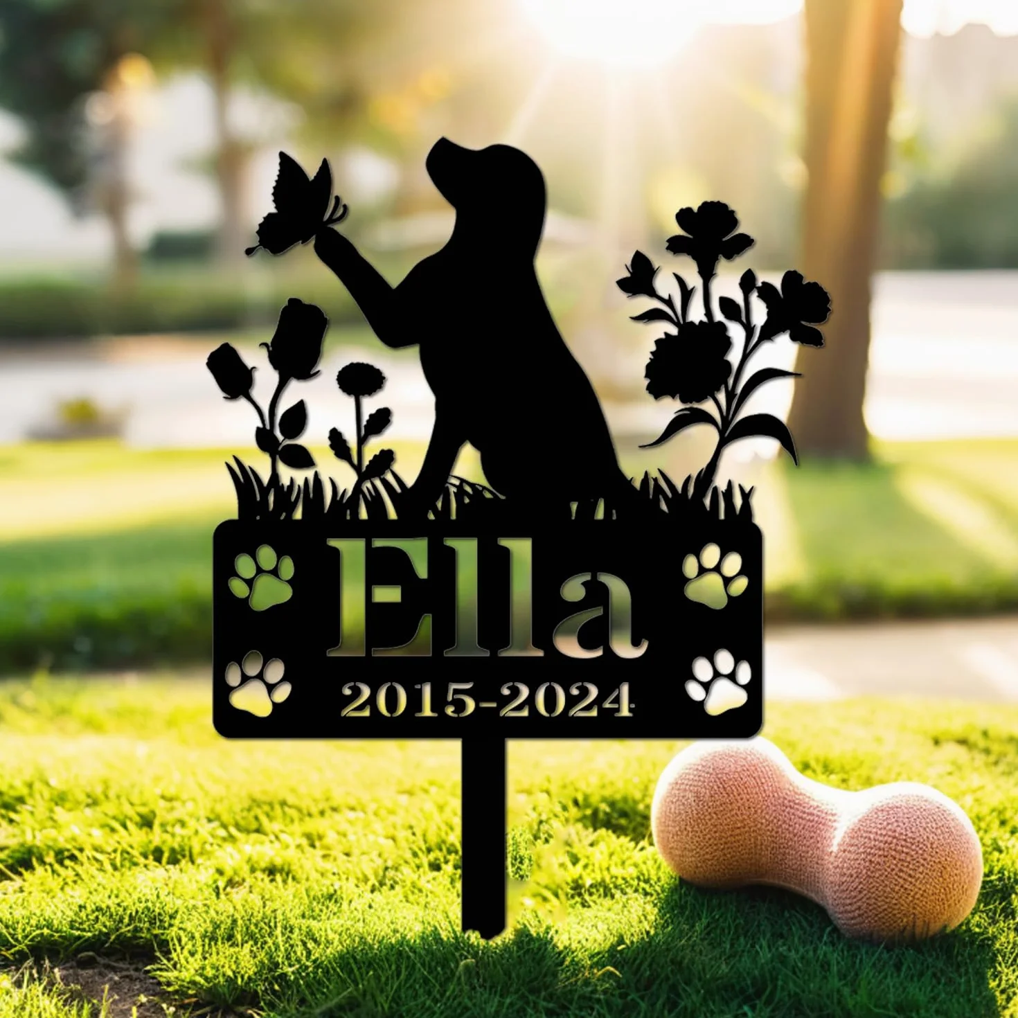 Estaca personalizada para perro, regalos conmemorativos para mascotas, placa conmemorativa personalizada para perros amados