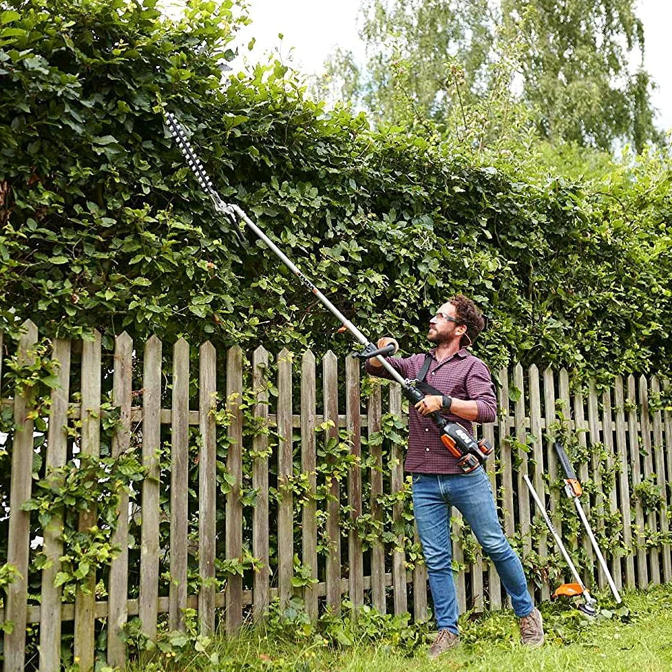 WORX Cabezal Cortasetos para Herramienta de Jardín Multifunción WG186E - WA0221 Negro
