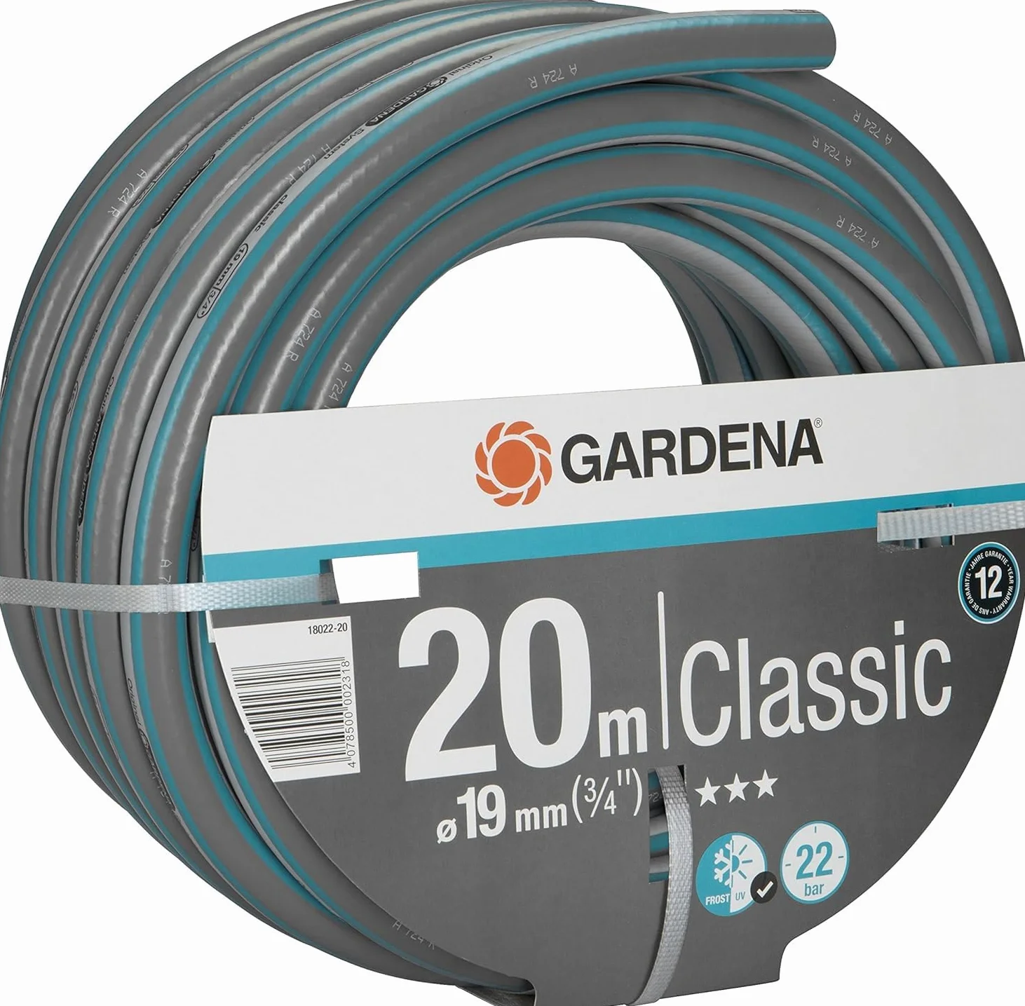 Gardena 18022-20 Manguera, Gris Oscuro/Azul