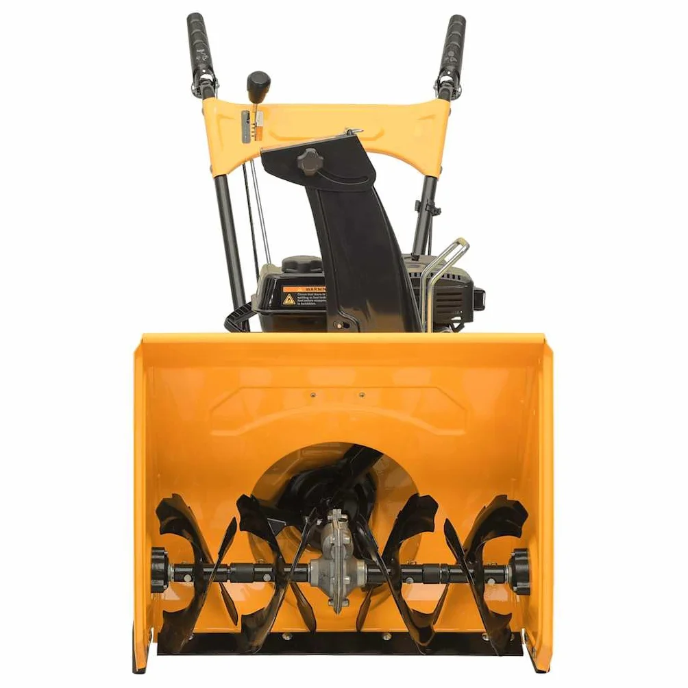 vidaXL Máquina Quitanieves Entradas Vehículos Aceras Superficies Pavimentadas Eléctrica Bajas Temperaturas 6,5 HP Amarillo y Negro