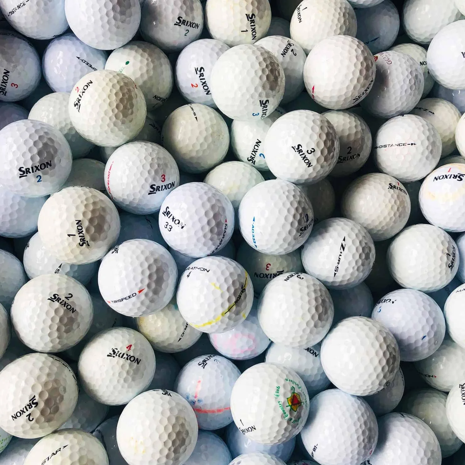 Srixon Pelotas de golf AAA/AA 50 unidades blanco