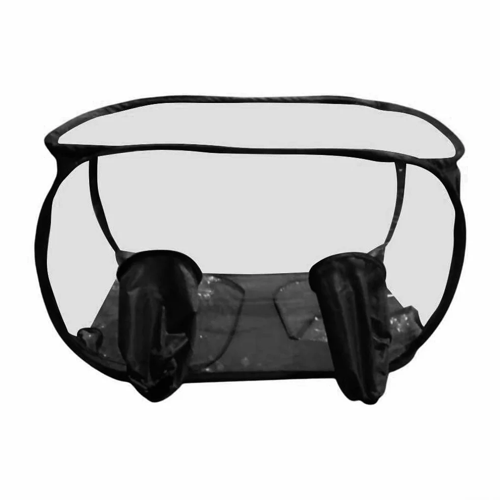 Minhe Tienda de cultivo de hongos portátil 60x60x90cm Cámara de crecimiento emergente con cremallera para principiantes y aficionados Blanco (negro)