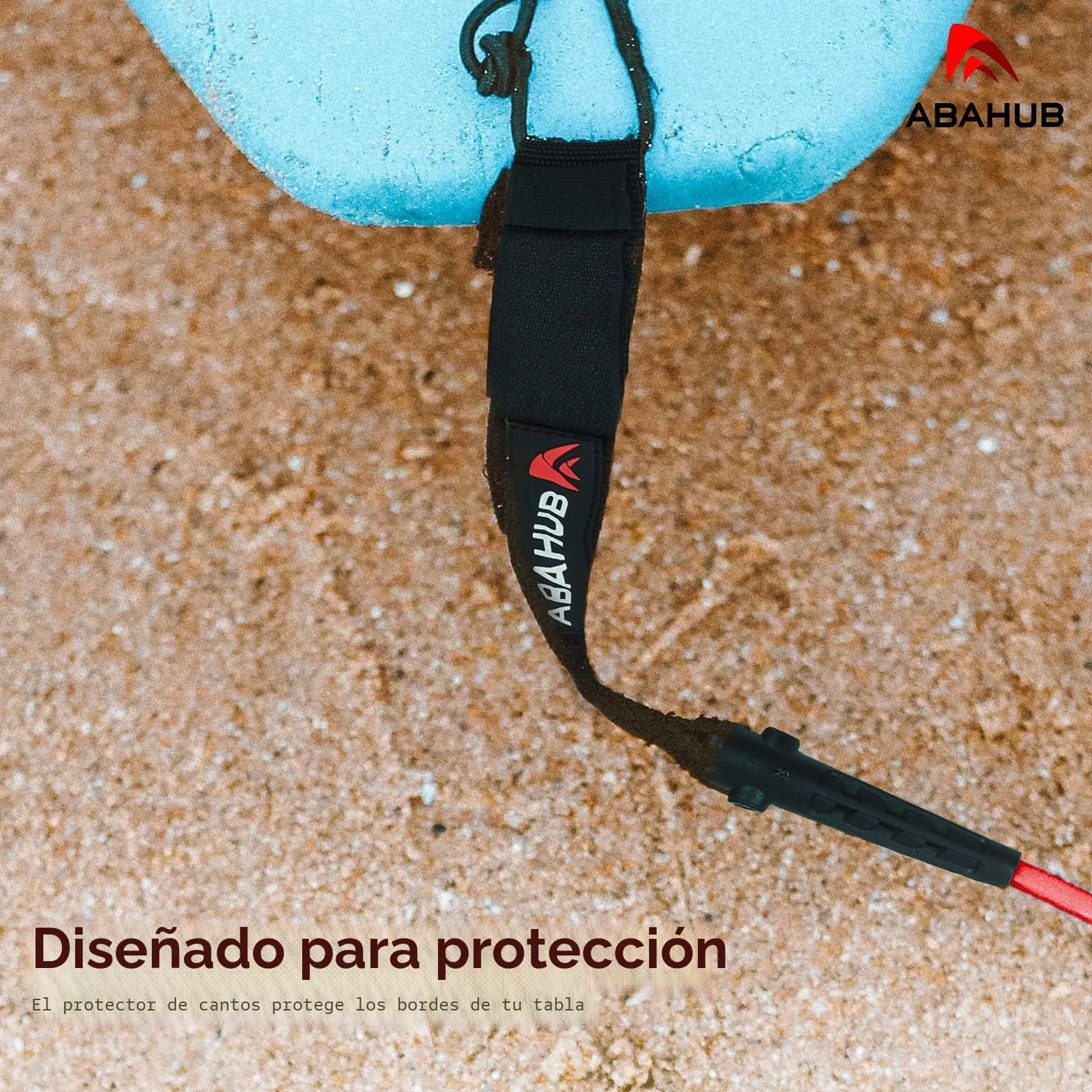 Abahub Sup Leash 10ft 7mm Correa Tabla Surf Safety Line Negro Azul Naranja Verde Amarillo Blanco Transparente Rojo