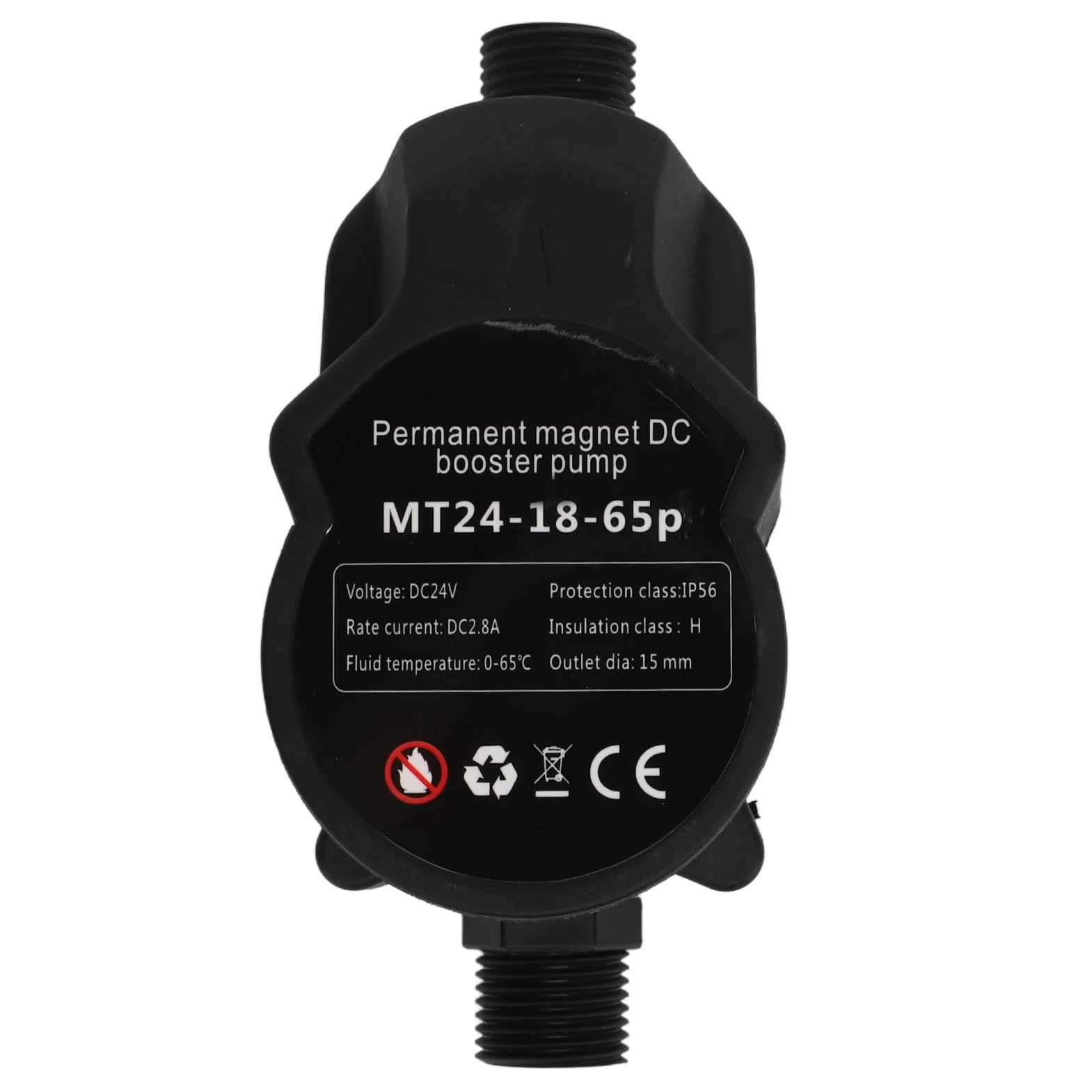 Bomba de aumento de presión de agua, bomba de aumento de presión de 24 V, amplificador automático de presión de agua, control de bomba, interruptor de presión, para jardín, hogar, cocina, ducha, 15 l
