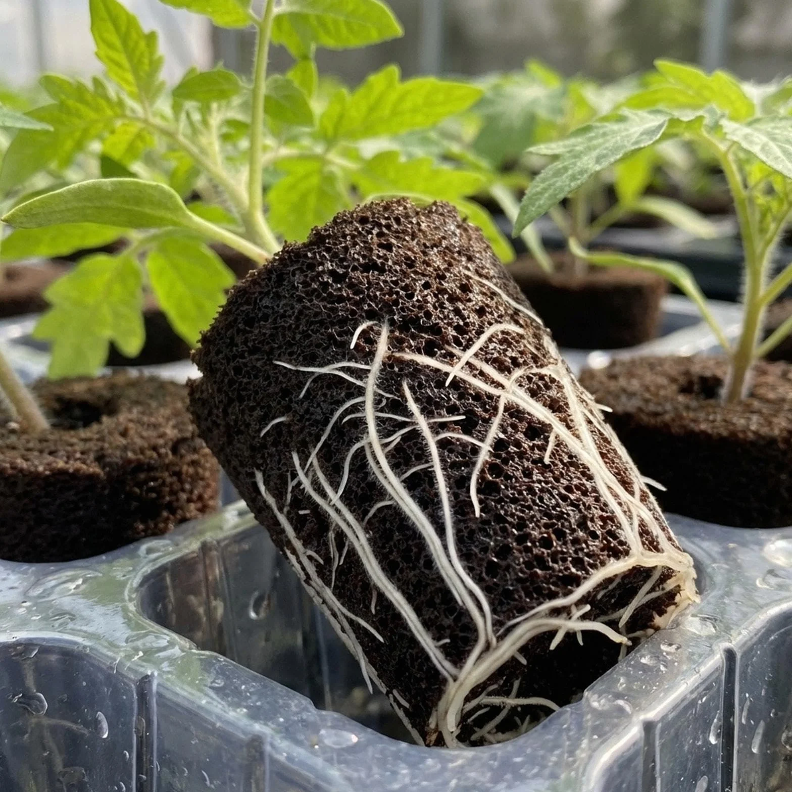 10 Esponjas de Cultivo Hidropónico, Esponjas de Inicio de Siembra Hidropónica para Plantas de Jardín, Esponjas Cultivadas para Crecimiento de Lechugas, Flores, Varios Tipos de Brotes