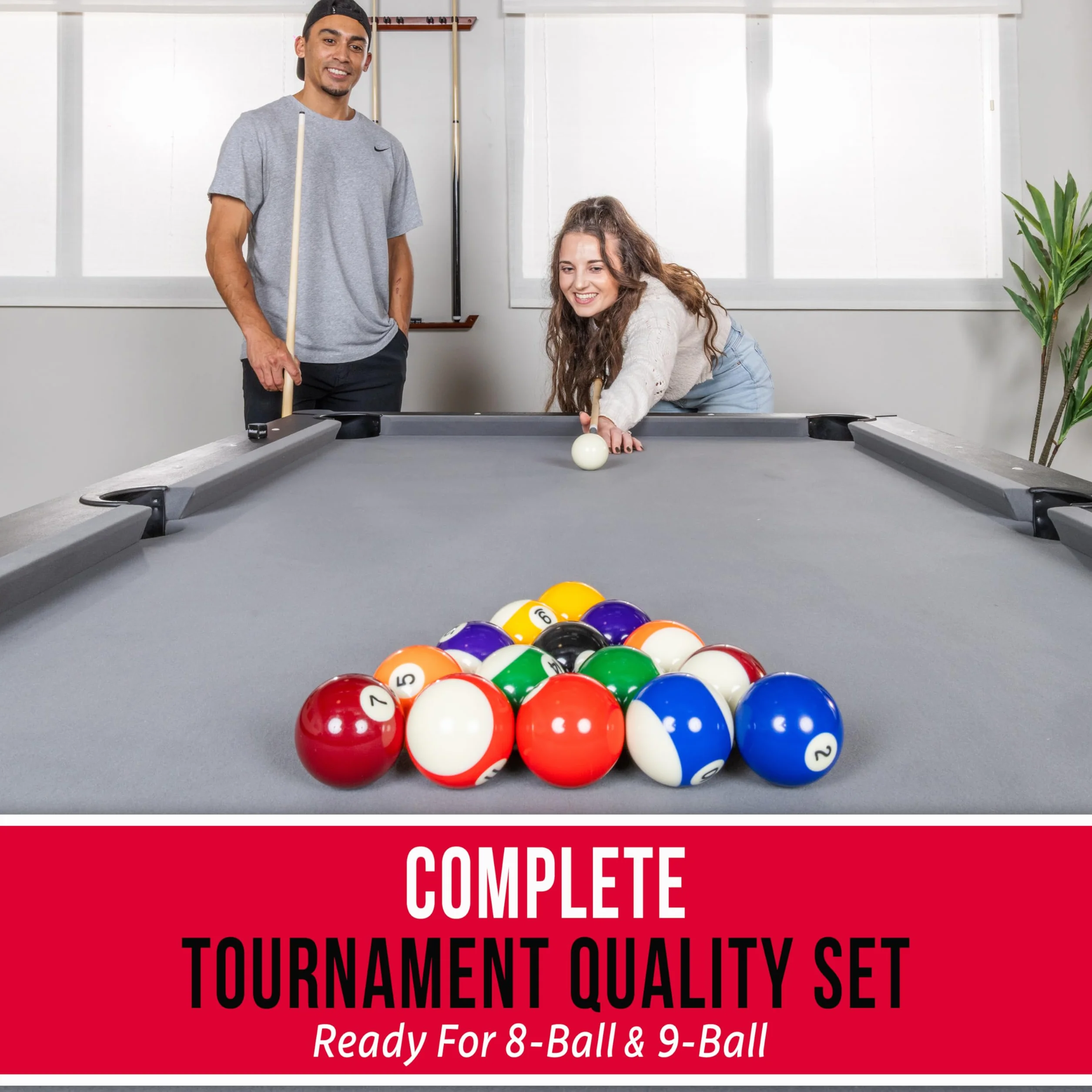 GoSports Juego Completo de 16 Bolas de Billar Profesionales