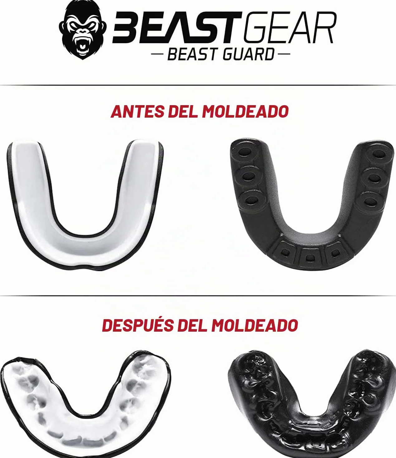 Beast Gear Beast Guard Protector Dental para Boxeo MMA Rugby Muay Thai Hockey Judo Karate Artes Marciales