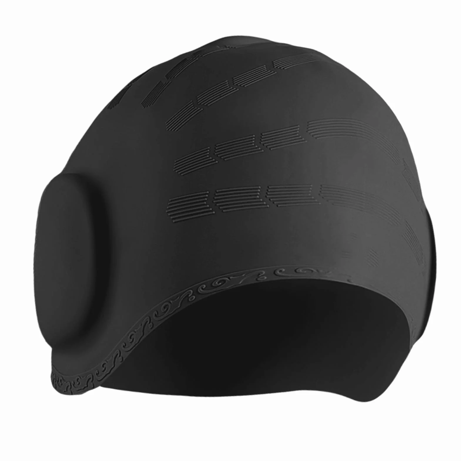 Gorro de Natación Silicona Impermeable 3D para Mujeres y Hombres Cabello Corto/Largo Adultos