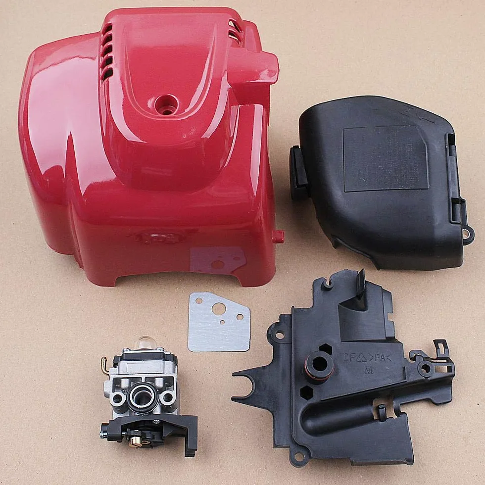 (Accesorios de herramientas al aire libre) Carburador Cilindro Filtro de Aire Cubierta Cubierta de Línea de Combustible para H GX35 GX35NT HHT35 1.3HP 4 tiempos Mini Motor de Gas Motor Trimmer