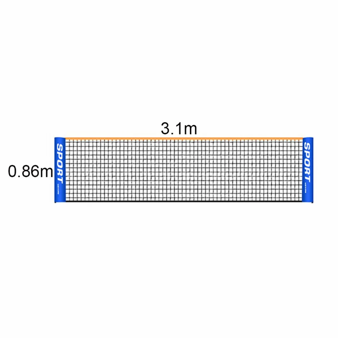 Sarini Red de Tenis Portátil Plegable para Fútbol, Voleibol, Entrenamiento Deportes Interior Exterior Jardín Cancha