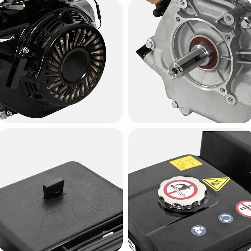 Motor de gasolina 15 CV 11 kW 4 tiempos refrigerado por aire con arranque por cable y arranque eléctrico de 423 cc 6,5 L de volumen para generador de energía generador de energía de