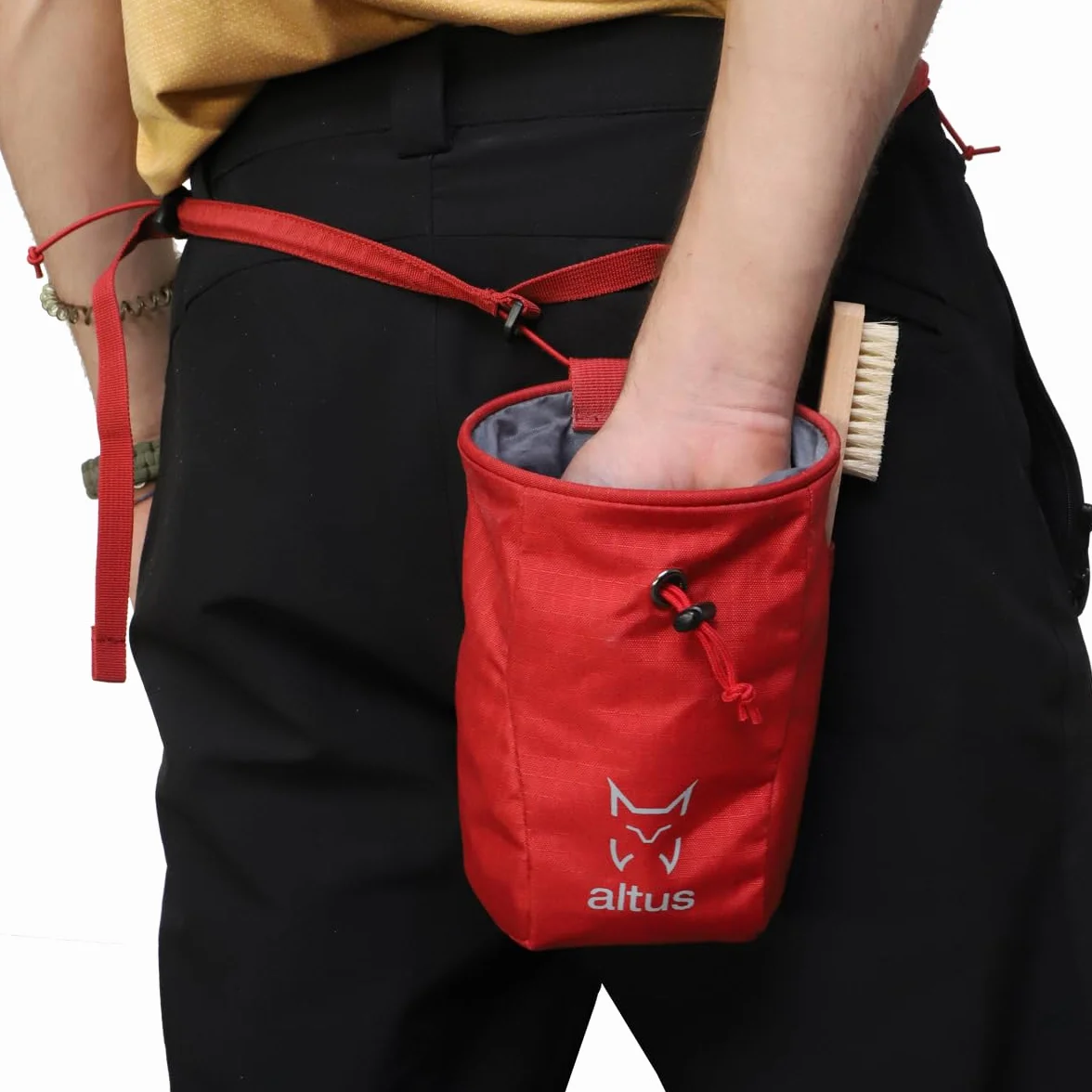 Bolsa magnesera para cintura roja