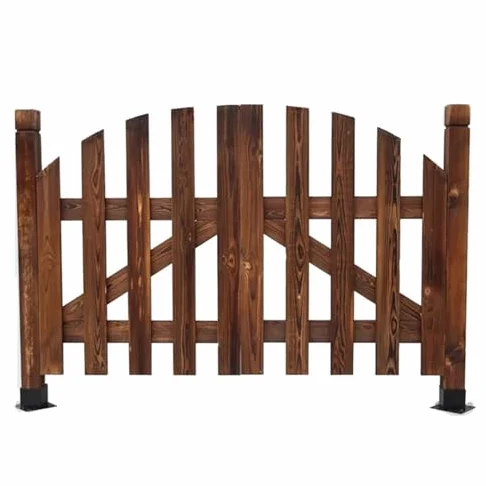 Puertas de jardín de madera y paneles de valla, fácil de instalar, diseño vintage para uso en exteriores e interiores
