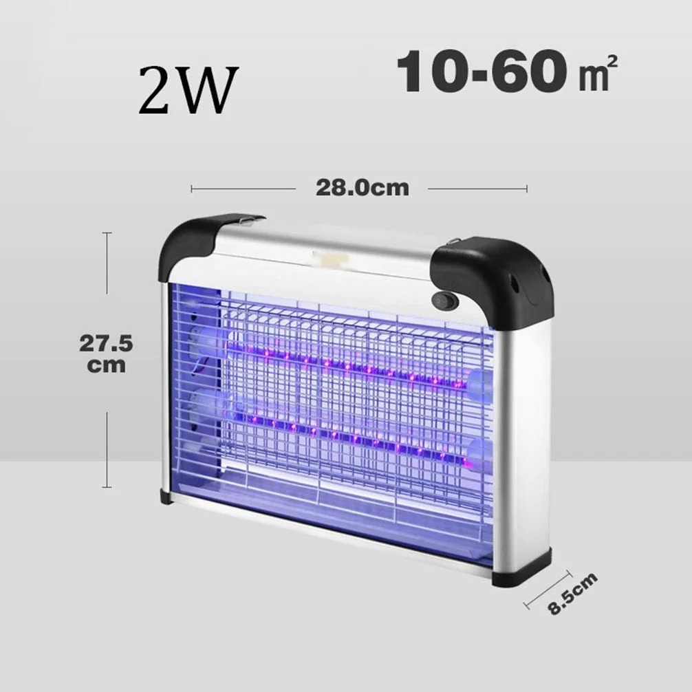 Trampa eléctrica para Mosquitos, lámpara antimosquitos LED UV para Interiores, Repelente de Insectos para el hogar y Negocios, silenciosa, Segura para niños, lámpara antimosquitos LED no tóx