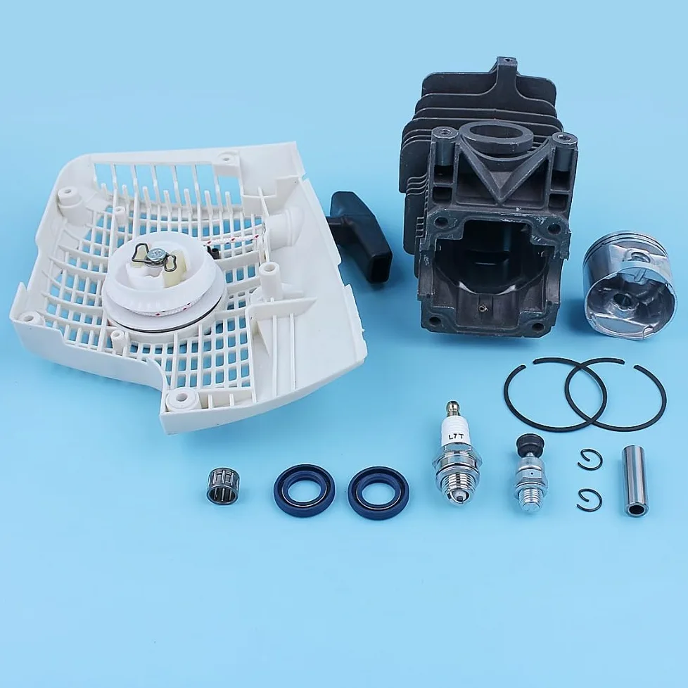 Kit de cojinete de sello de aceite de arranque de retroceso de pistón de cilindro de 46mm, for piezas de repuesto de motosierra STIHL, MS270 MS280 MS280C Kit de sello de aceite para motosierra
