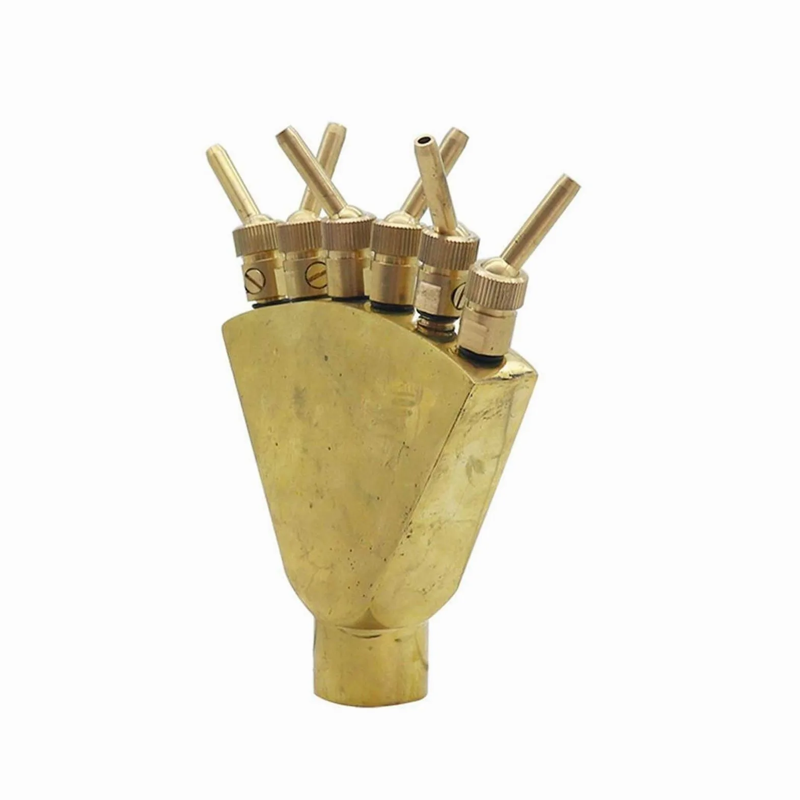 Herramientas de sistema de riego de jardinería 1 pieza de 1 pulgada Phoenix Tail Fuente de la boquilla, además de una pequeña boquilla con difusor Jardín Válvula Ver fuente de la charca