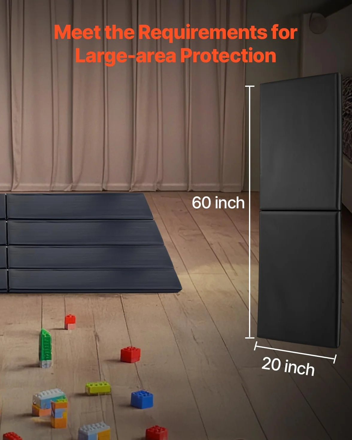 VEVOR Acolchado de Pared para Gimnasio, Espuma de Alta Densidad 50 mm, Impermeable, 1500 x 500 x 50 mm, Negro