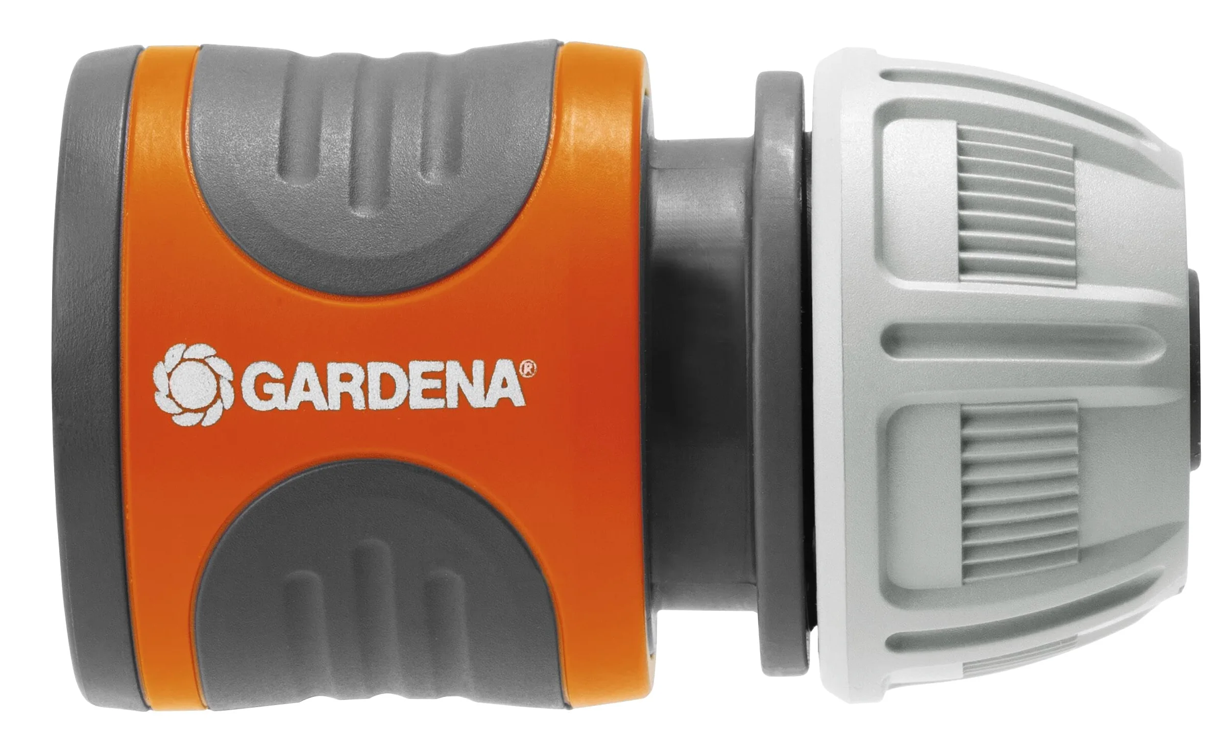 Conector de manguera Gardena 13 mm (1/2 pulgadas) y 15 mm (5/8 pulgadas): conector para el inicio de la manguera, empuñaduras empotradas, fácil instalación, empaquetado (18215-20) (Paquete de 4)