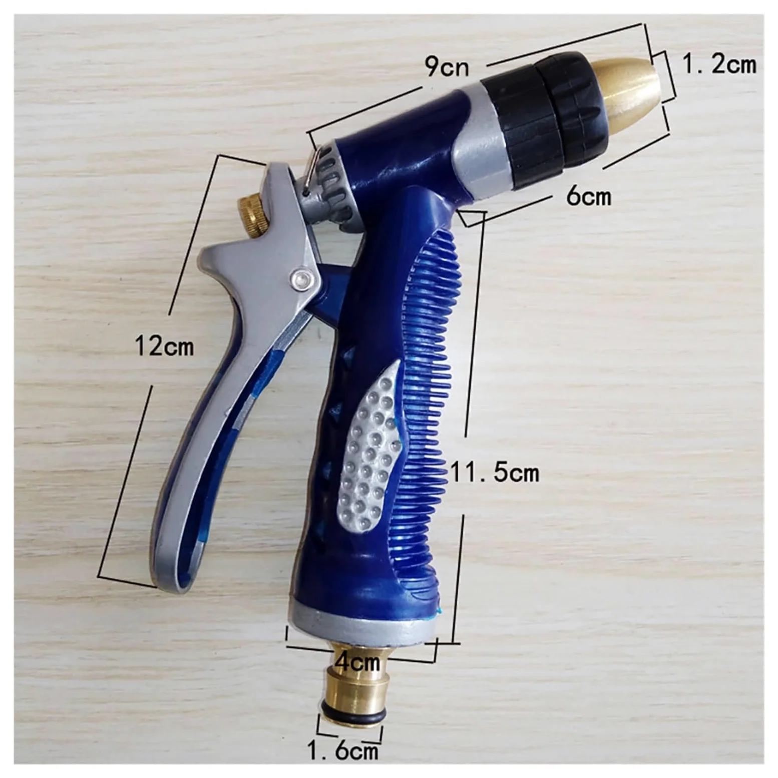 Boquilla De Pistola Riego Alta Presión For Jardín, Ajustable, Agua, Manguera Césped, Pulverizador Multifunción, Herramienta Limpieza FáCil De Usar(White*10)