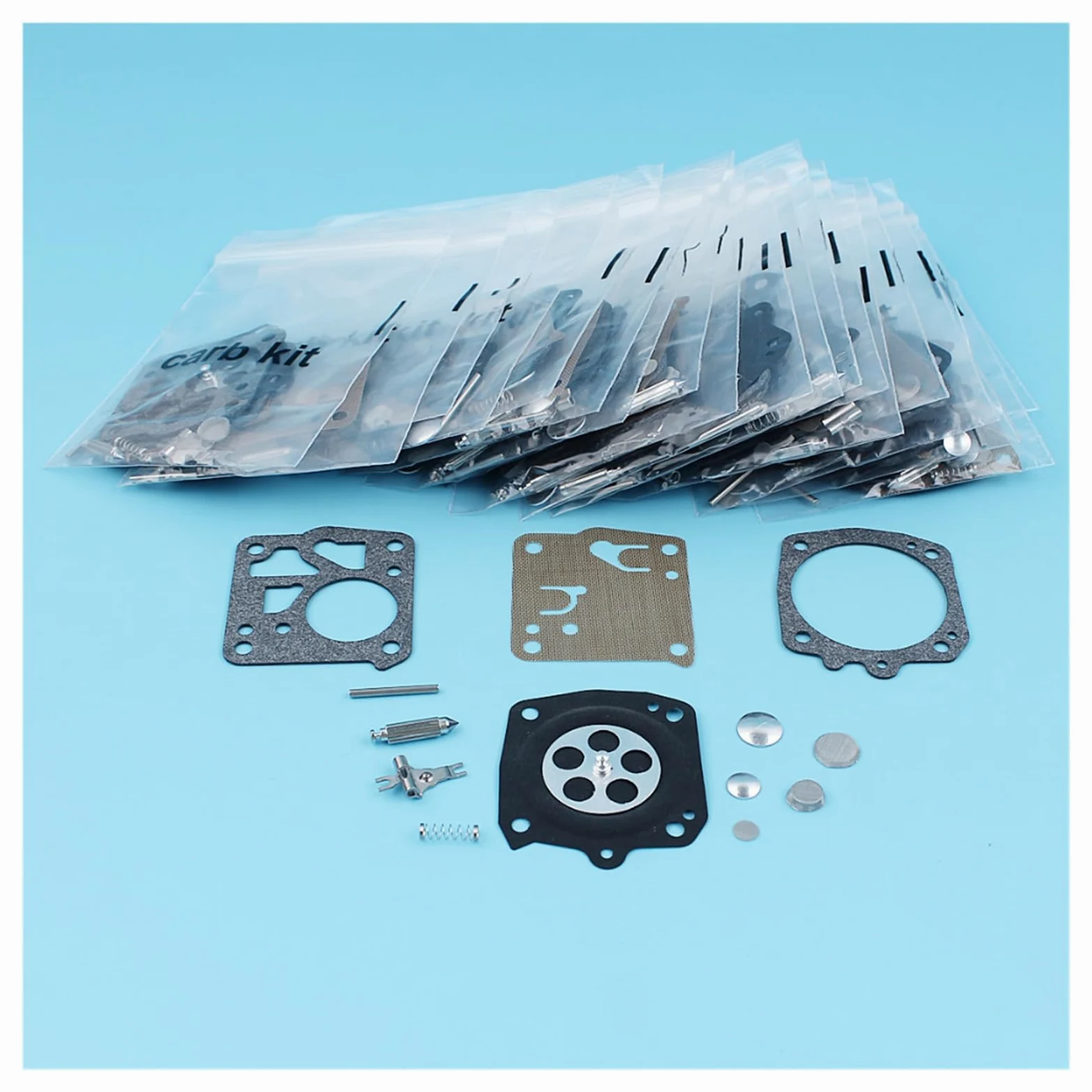 Kit de reparación diafragma carburador 20 piezas for Husqvarna 61 66 266 268 272 281 for motosierra Jonsered 625 630 670 for Tillotson RK-23HS