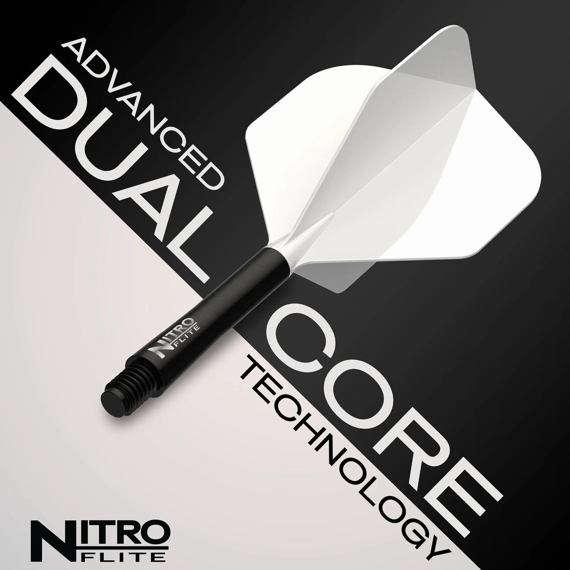RED DRAGON Darts Nitro Flite Integrated Flight and Shaft System No2 Shape Design Professional Dart Accessories