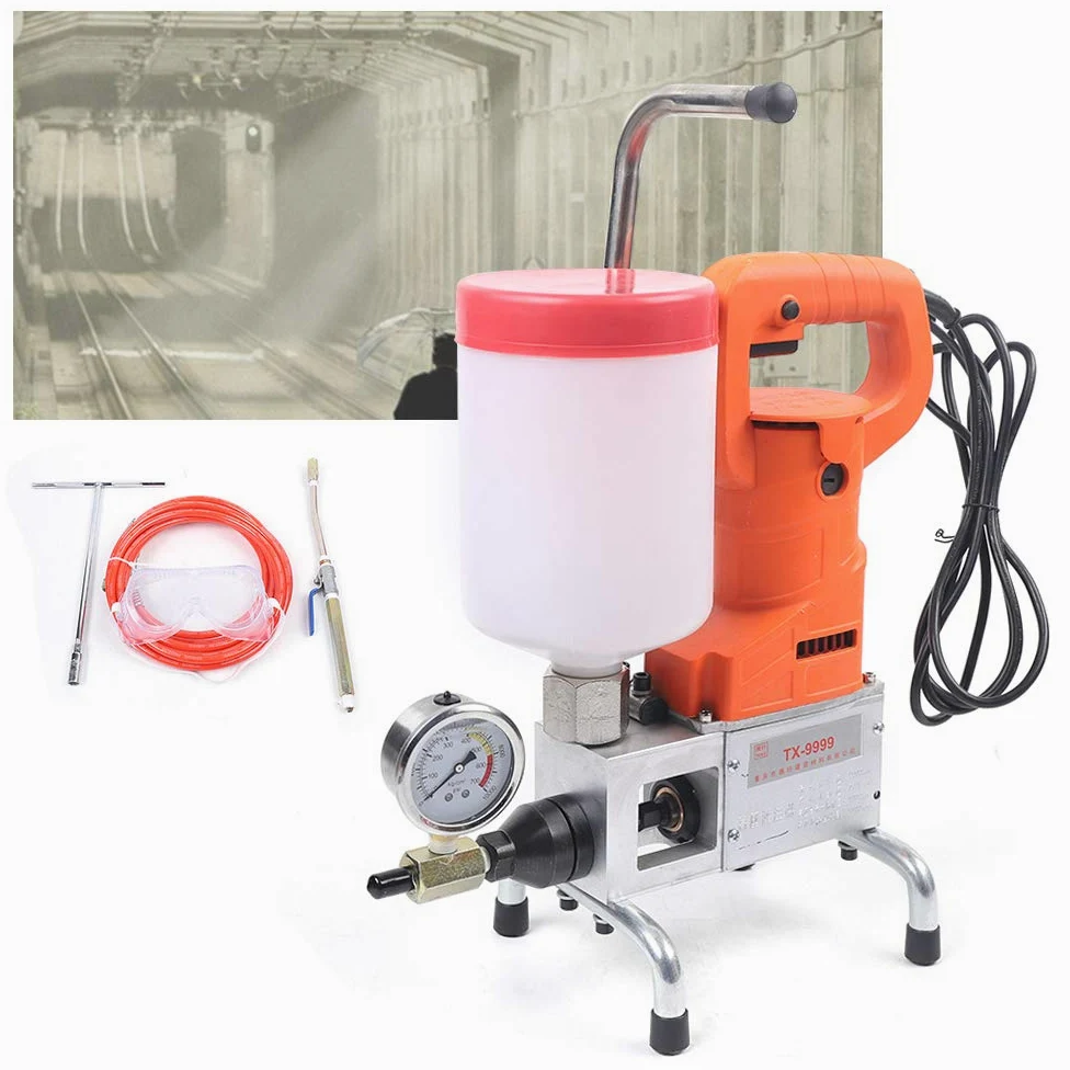 Inyección de alta presión Perfusion máquina bomba inyectable máquina de moldeo para suelo máquina de inyección inyección de grietas de hormigón, reparación de fugas, bomba de moldeo de alta presión