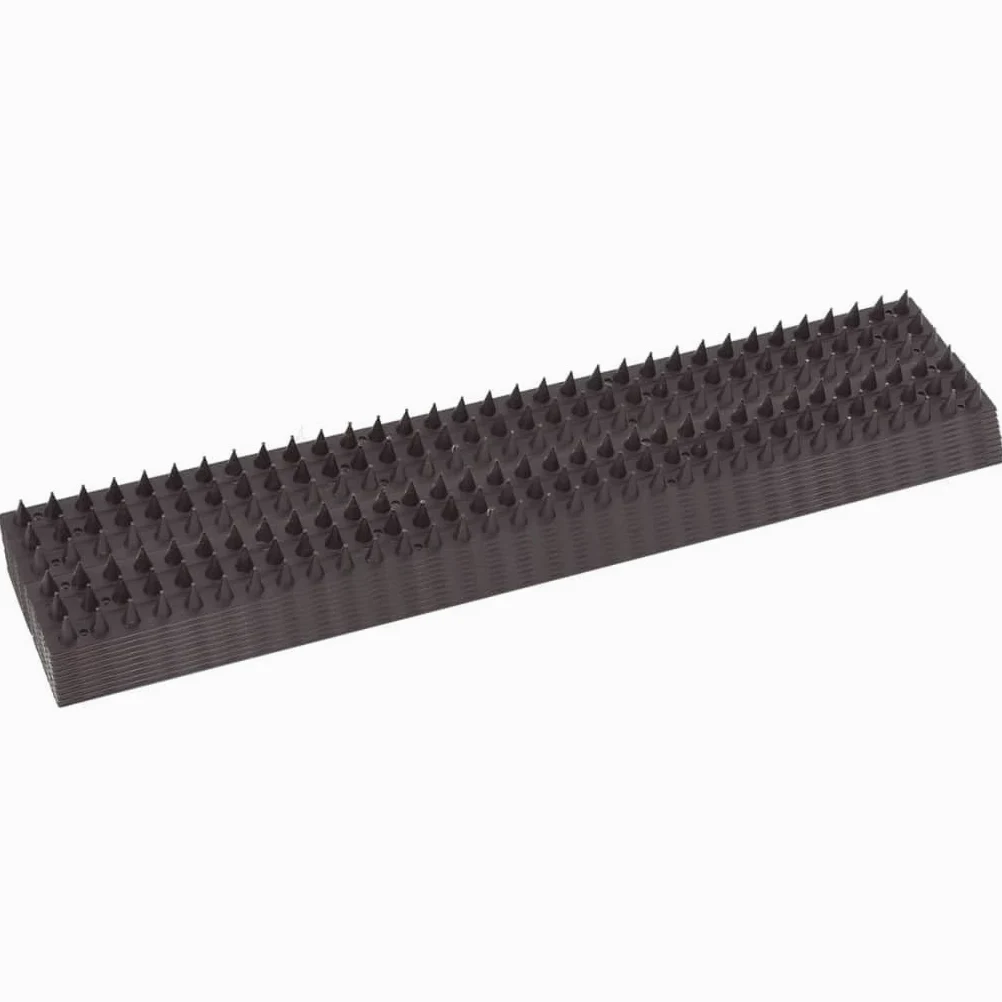 20 x Pinchos repelentes de pájaros de polipropileno 49 x 4,5 x 1,7 cm, resistente a la intemperie y al agua, protección para jardín, balcón, eficaz contra palomas, gatos, martas, insectos