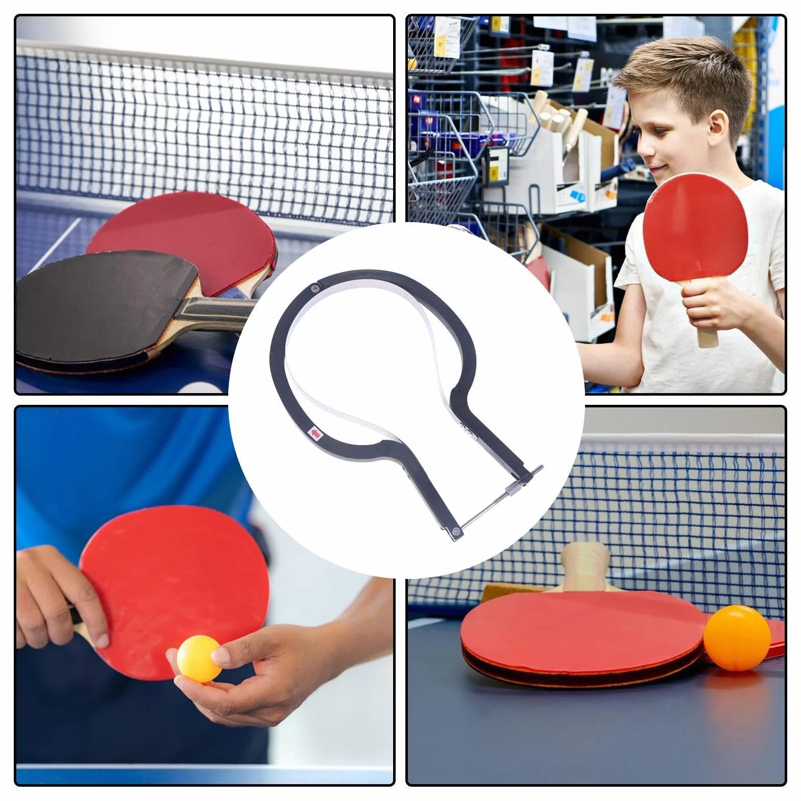Cortador de Tenis de Mesa Ajustable para Cantos de Goma