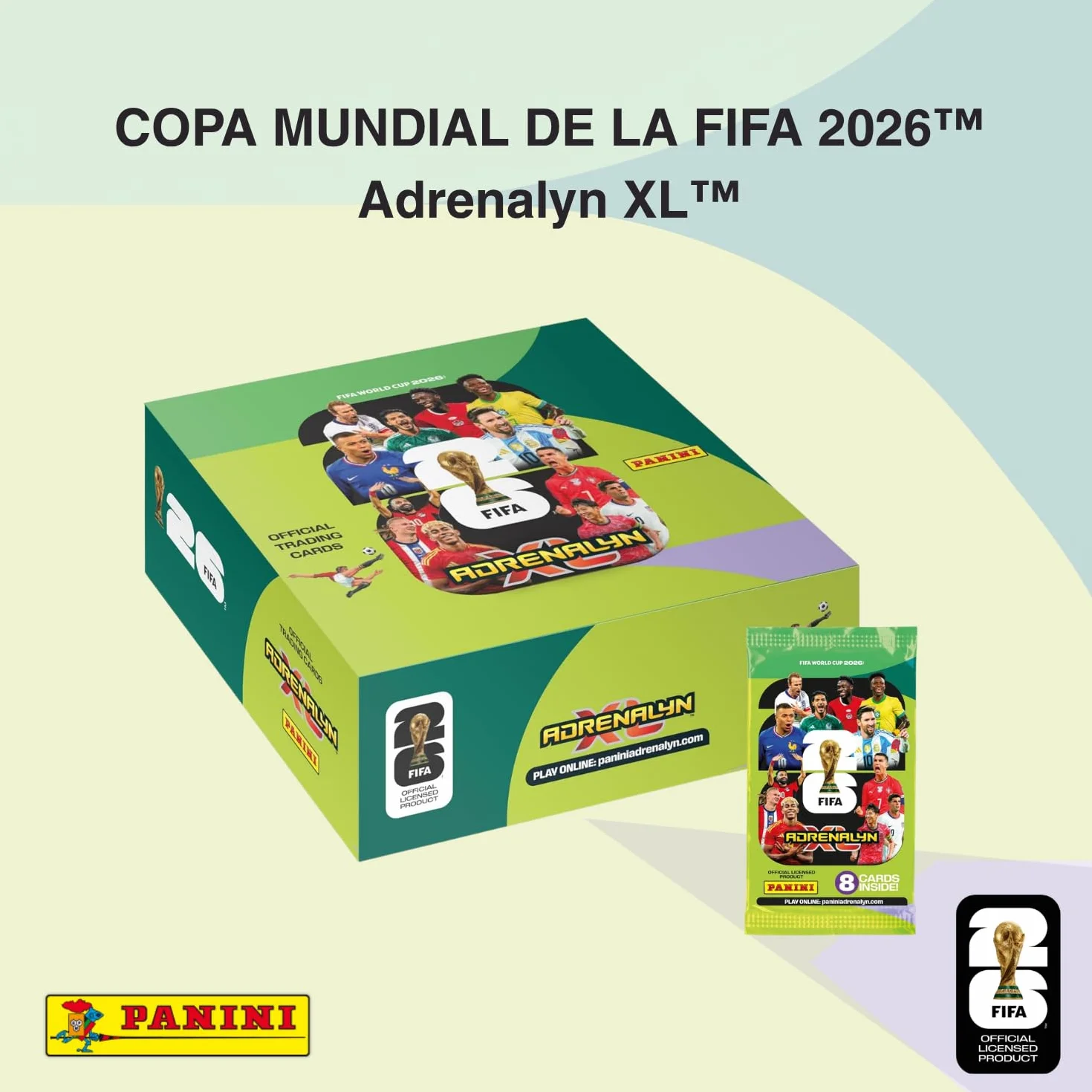 Panini FIFA World Cup 2026 Adrenalyn XL Cajita 24 Sobres Colección Oficial