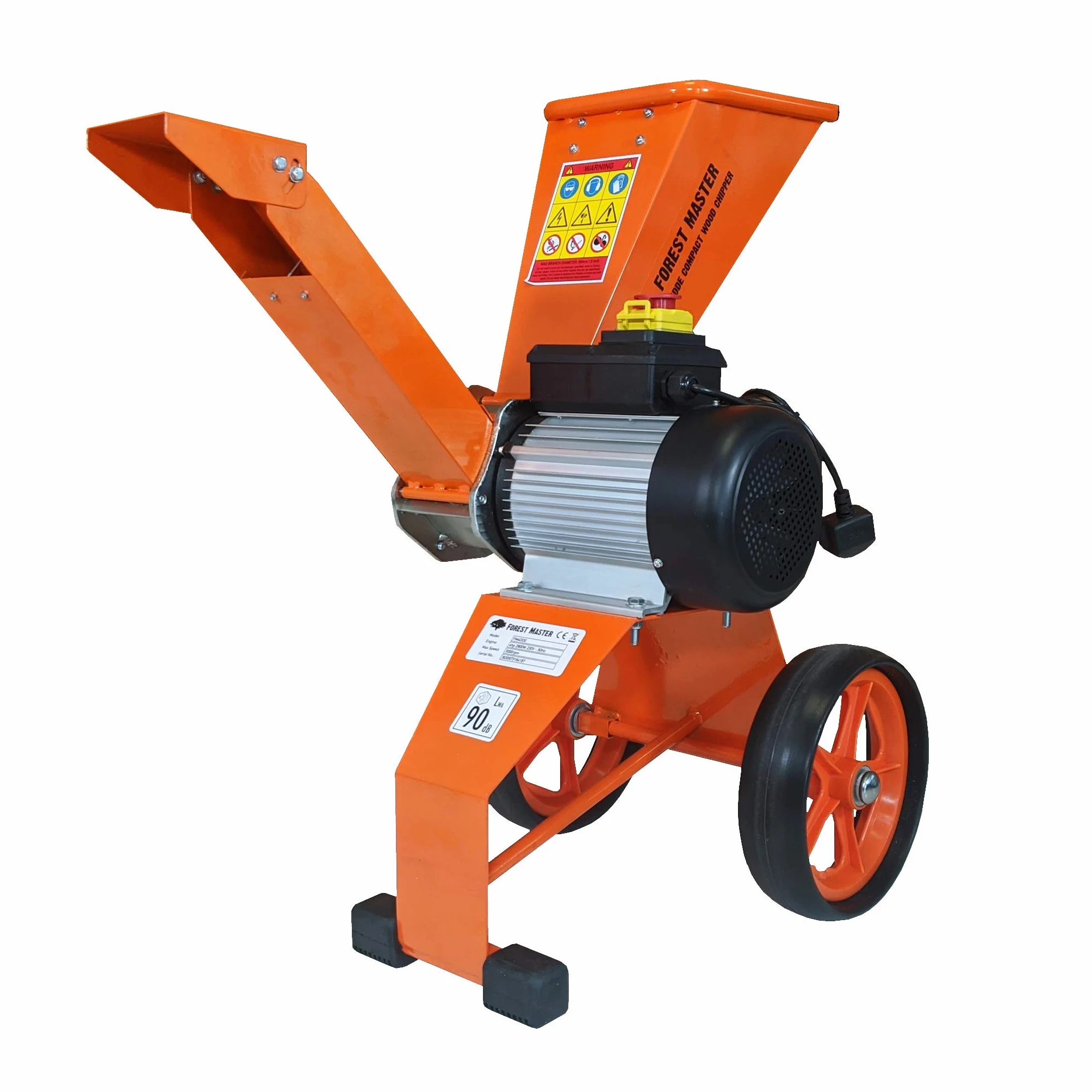 Forest Master Trituradora de 2800 W, 4 PS, Rama de Hojas de Madera, trituradora de jardín, trituradora eléctrica