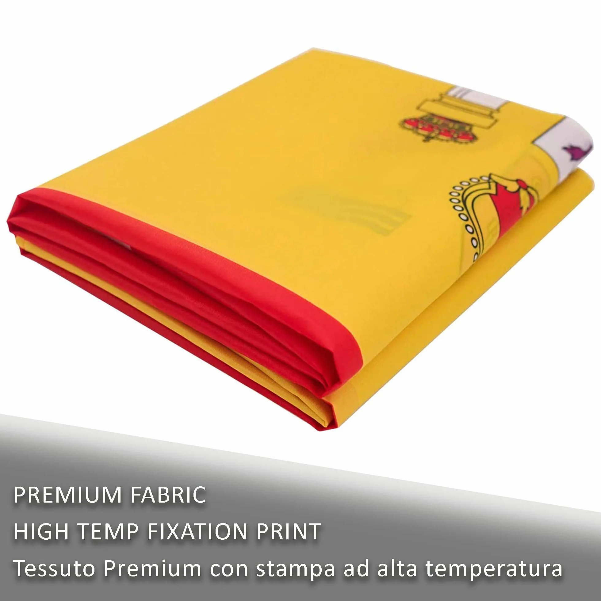 Bandera España Grande para Exterior y Interior - Bandera de España Grande 90x150 cm Reforzada y con 2 Ojales Metálicos Spain Flag Banderas Tela Fuerte
