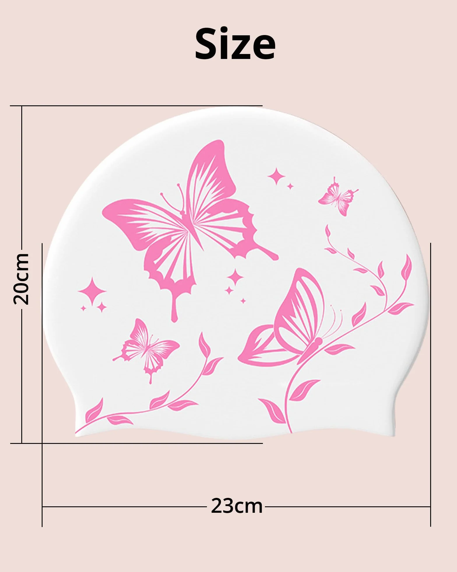 Gorro Natación Mujer Silicona Antideslizante Piscina