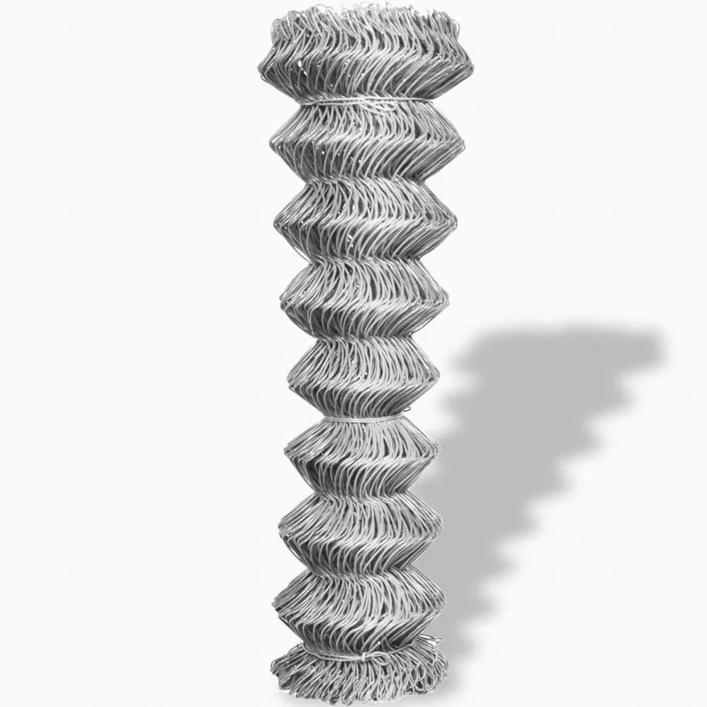 LAPOOH Valla de Tela metálica Acero galvanizado Plateado 15x1,5 m, Alambradas para Fincas, Malla Metalica, Alambre De Espino, Valla Metalica, Malla Ganadera, Malla Cinegética