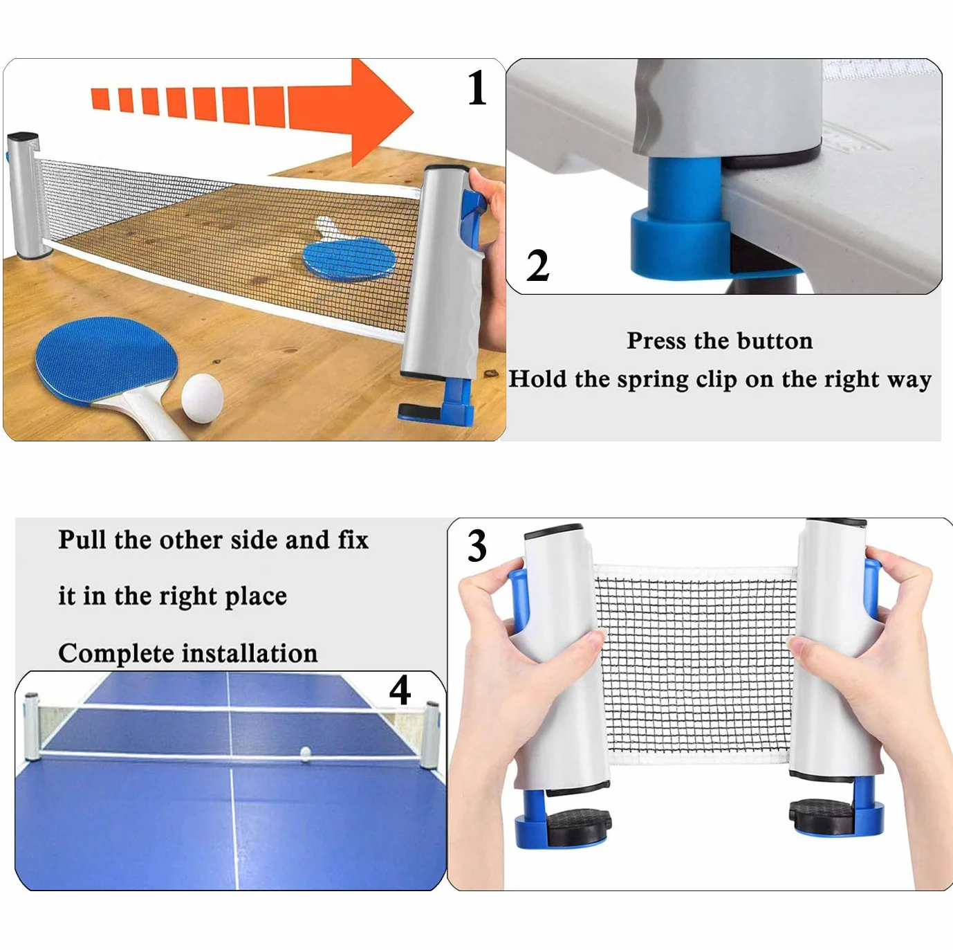 YOUYIKE Juego de Tenis de Mesa Portátil para Entrenadores, Niños, Adultos y Profesionales