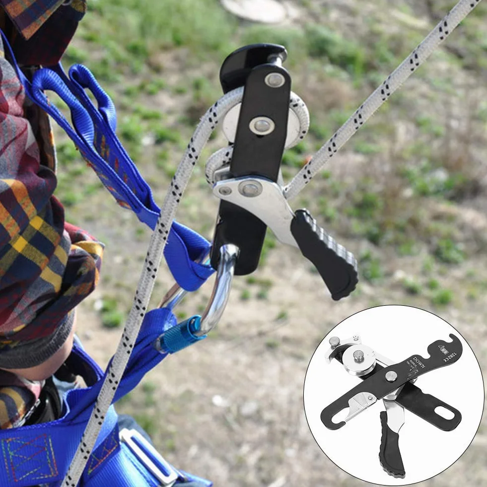 Ejoyous Escalar el Descensador Cuerda 10-12 Mm 150 Kg